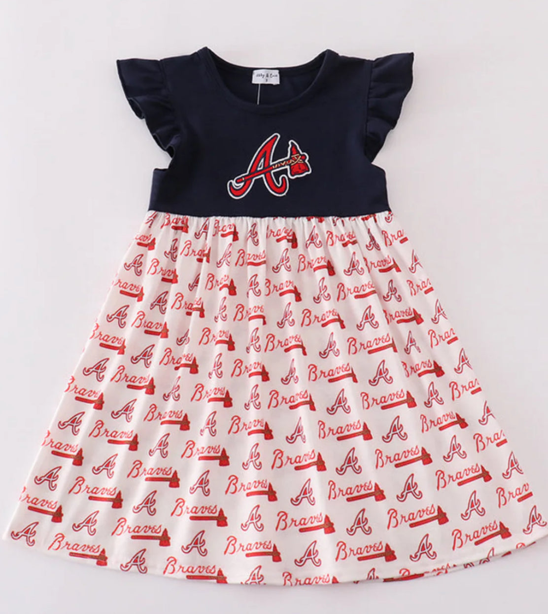 Atlanta Baseball Logo with Embroidery Dress