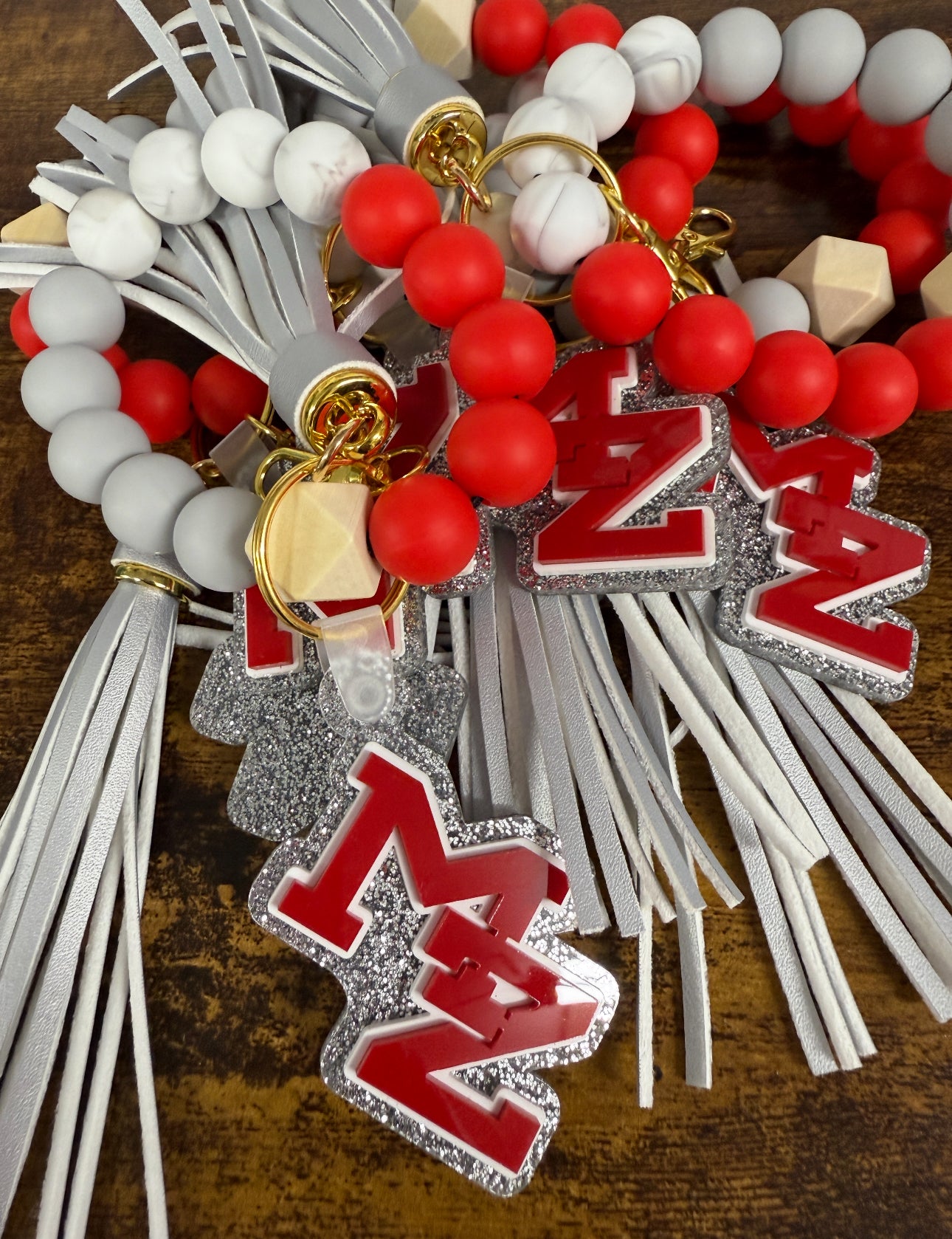 PRE ORDER 3-4 WEEKS Mount Zion Eagles Beaded Wristlet