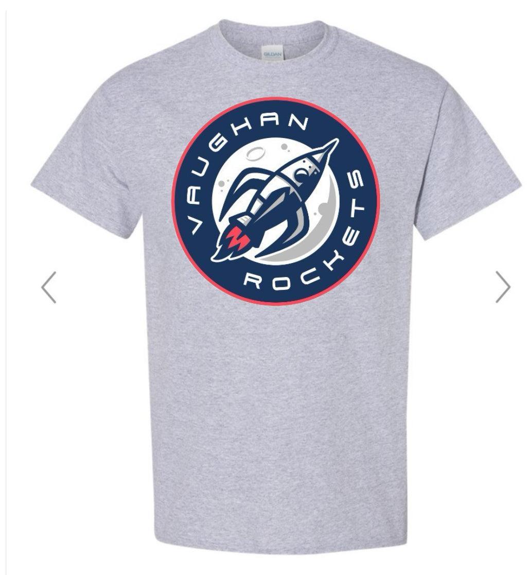 Vaughan Rockets Logo Grey GILDAN