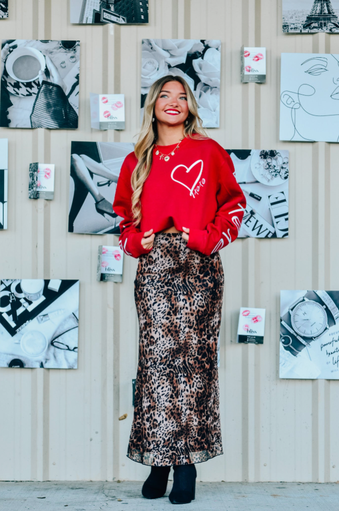 Hugs & Kisses Red Sweatshirt