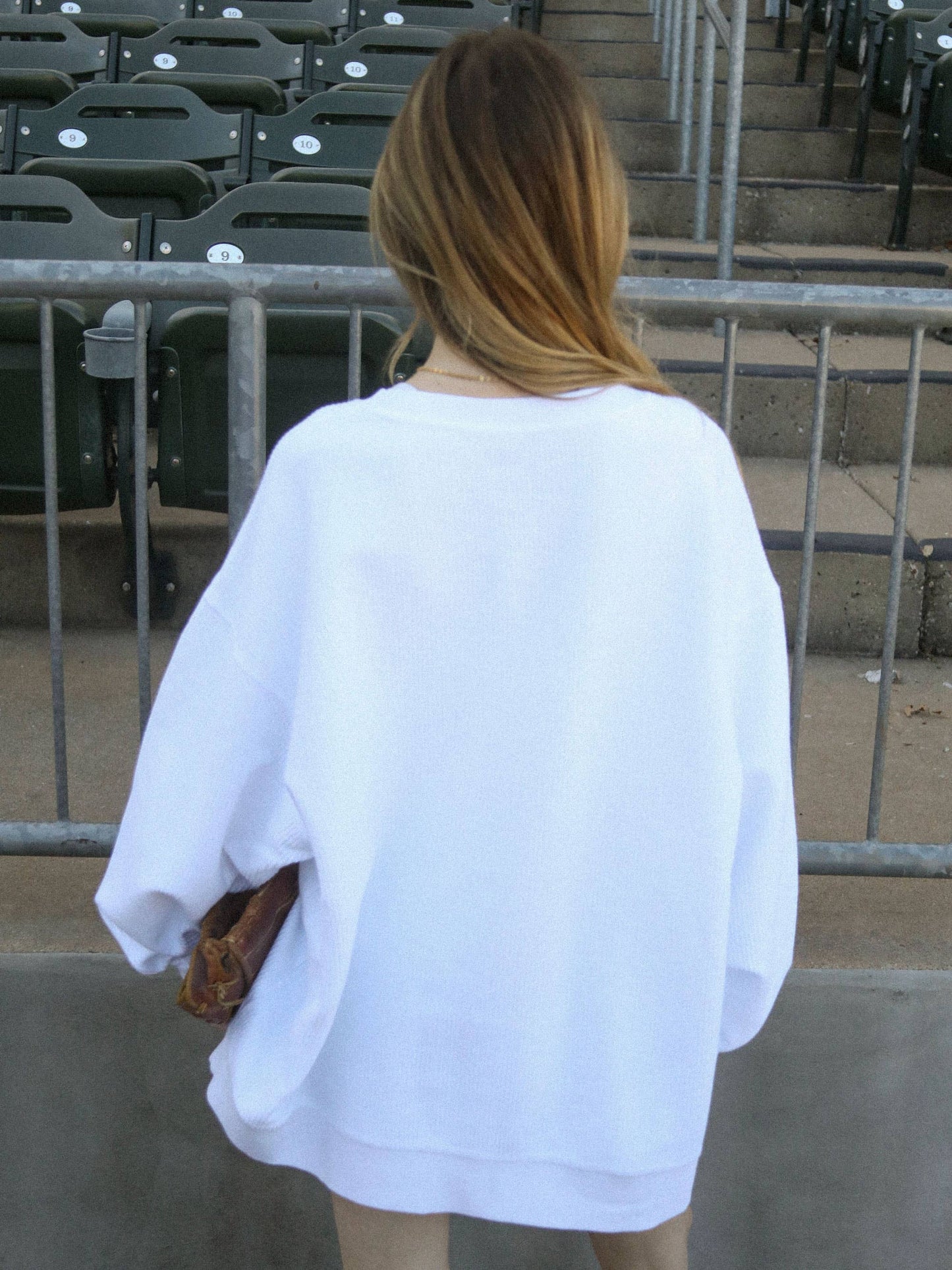 BASEBALL SEASON CORDED SWEATSHIRT