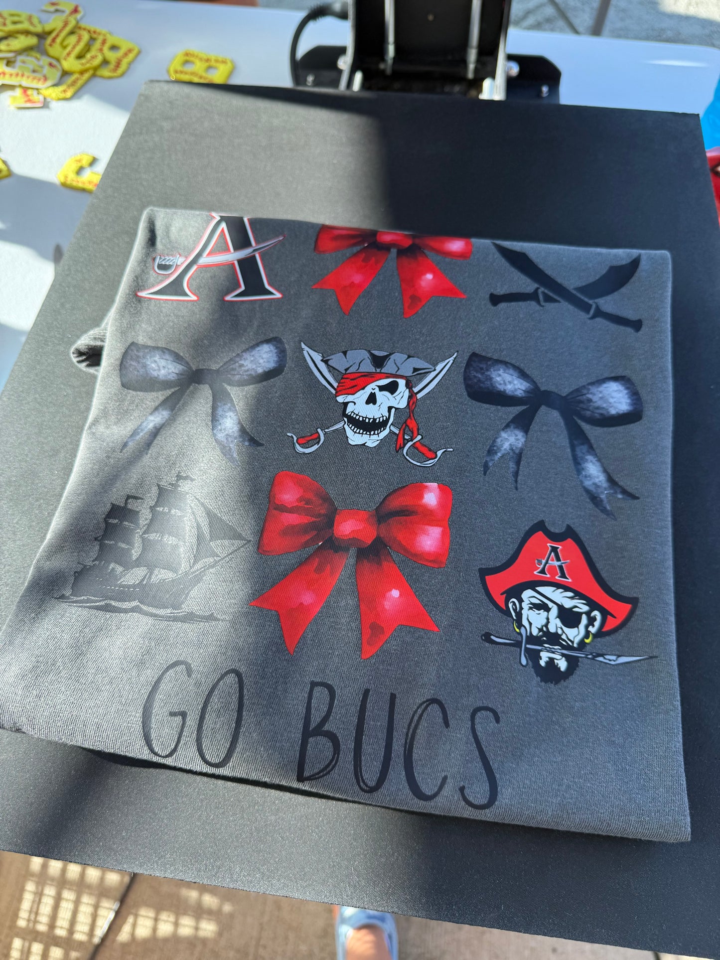 Allatoona Buccaneers Bow Collage on Pepper