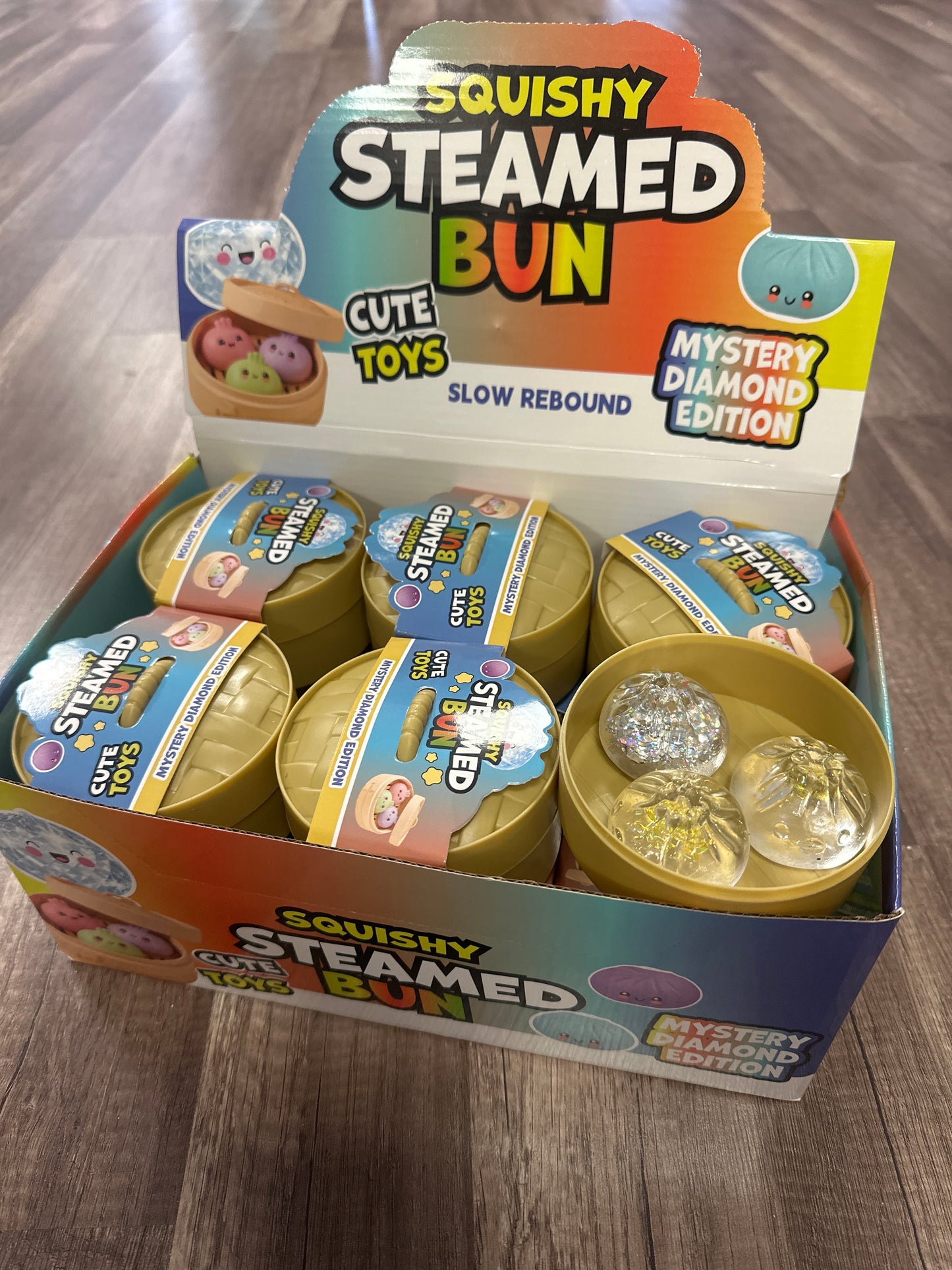 3 pack steamed buns squishy