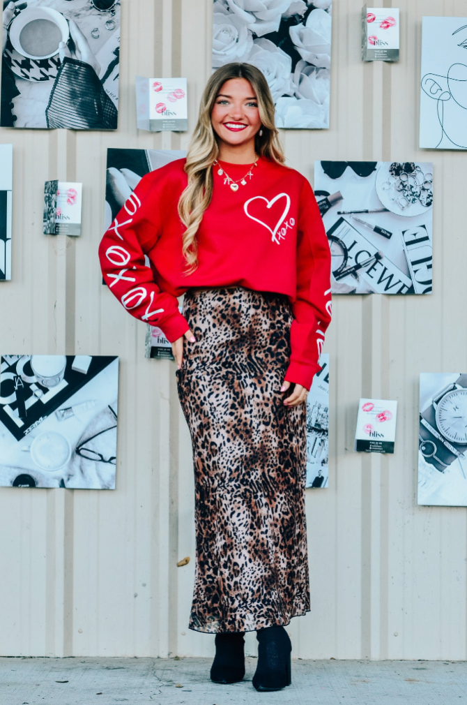 Hugs & Kisses Red Sweatshirt
