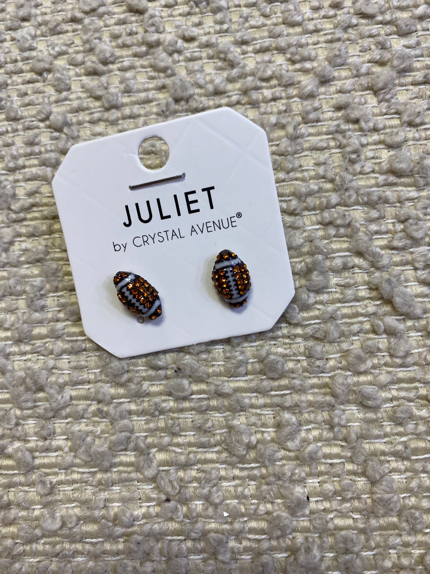 Rhinestone football studs