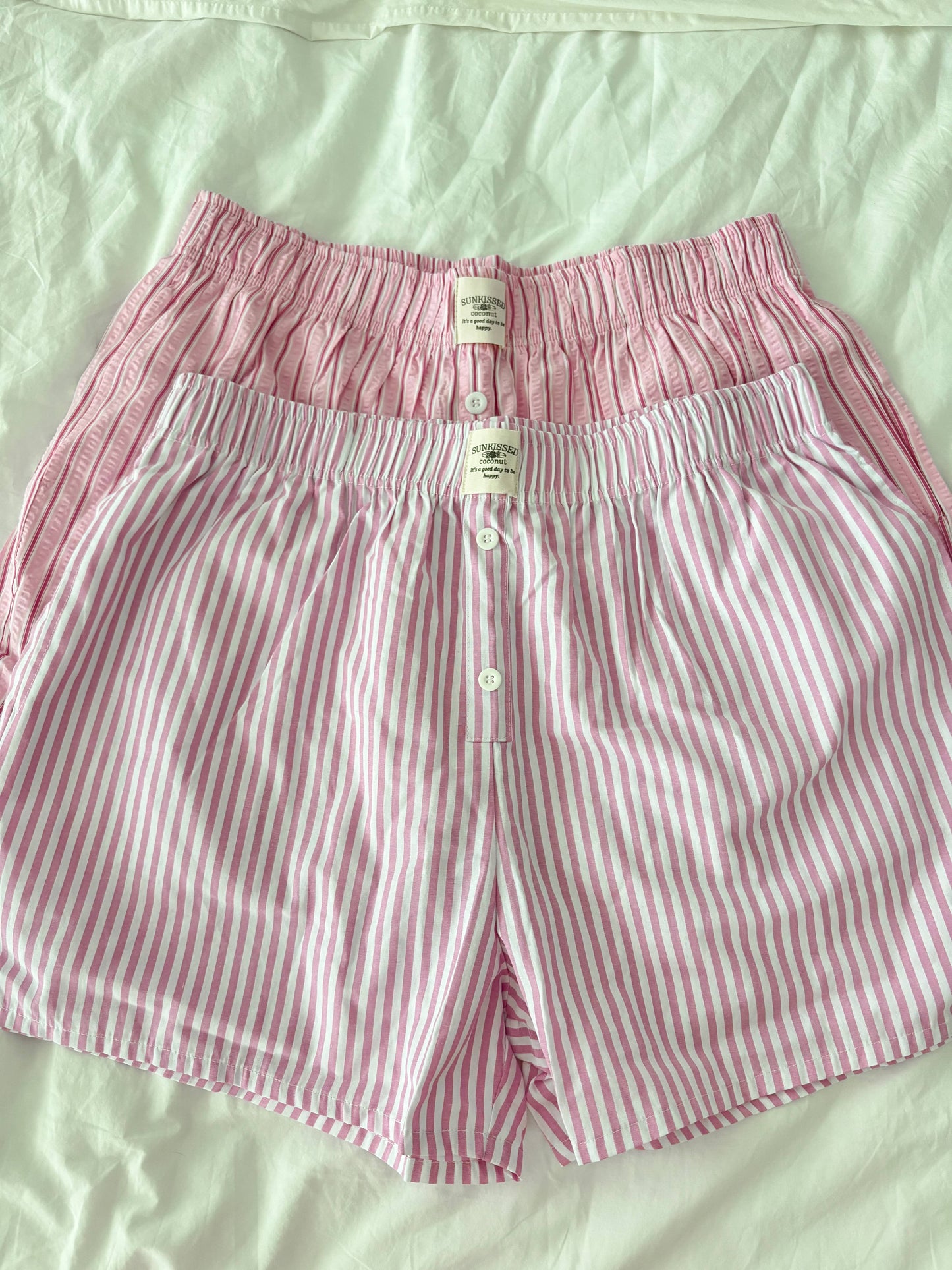 Everyday Boxer Shorts: Pink Stripes