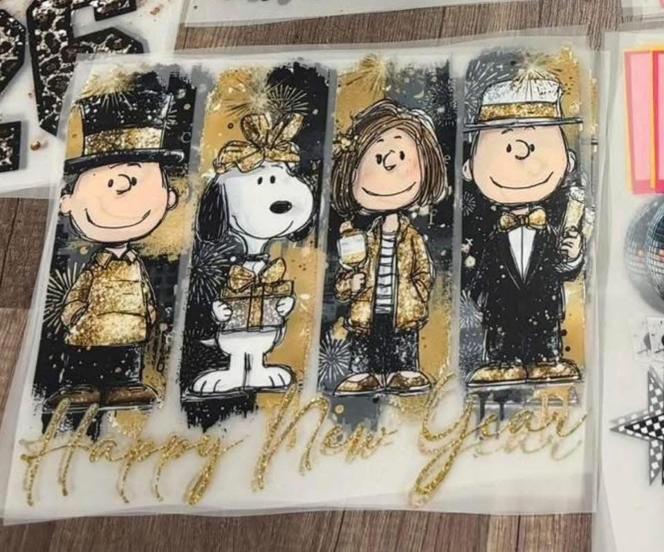 TSHIRT BAR- happy new year Charlie Brown