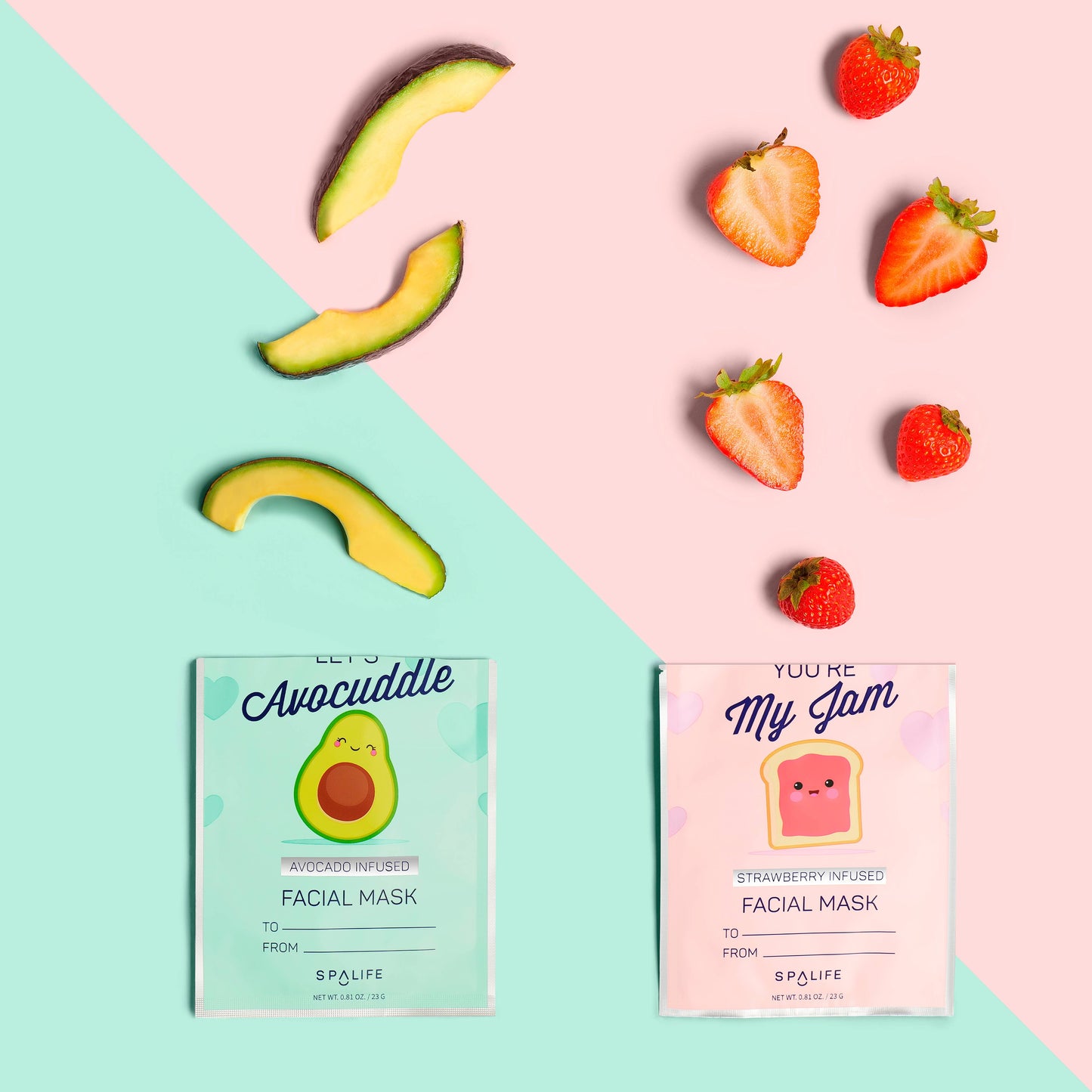 You're My Jam & Let's Avocuddle, Valentines' Face mask