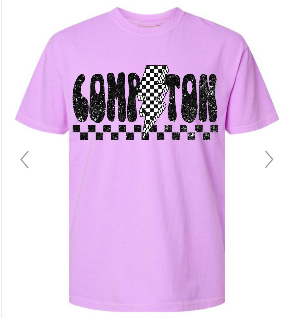 COMPTON CHECKERED NEON VIOLET COMFORT COLOR
