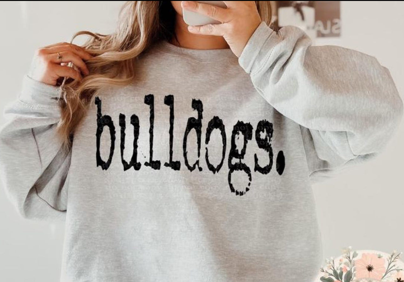 Bulldogs simple distressed