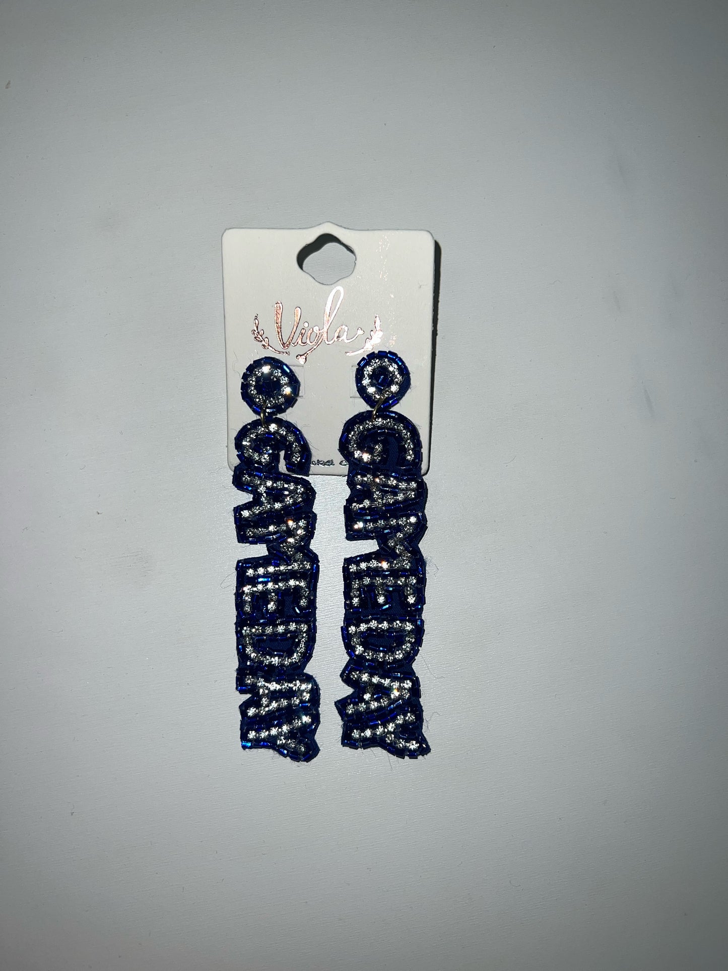 Black/ Red Game Day Earrinngs