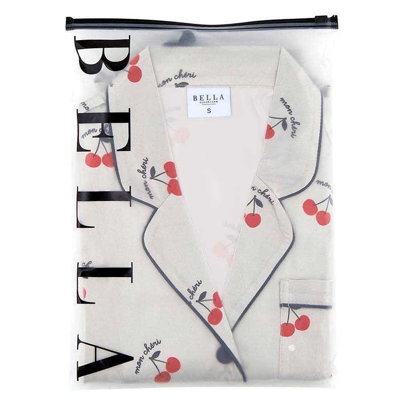 Short PJ + Velvet Ties - Mon Cheri: Small