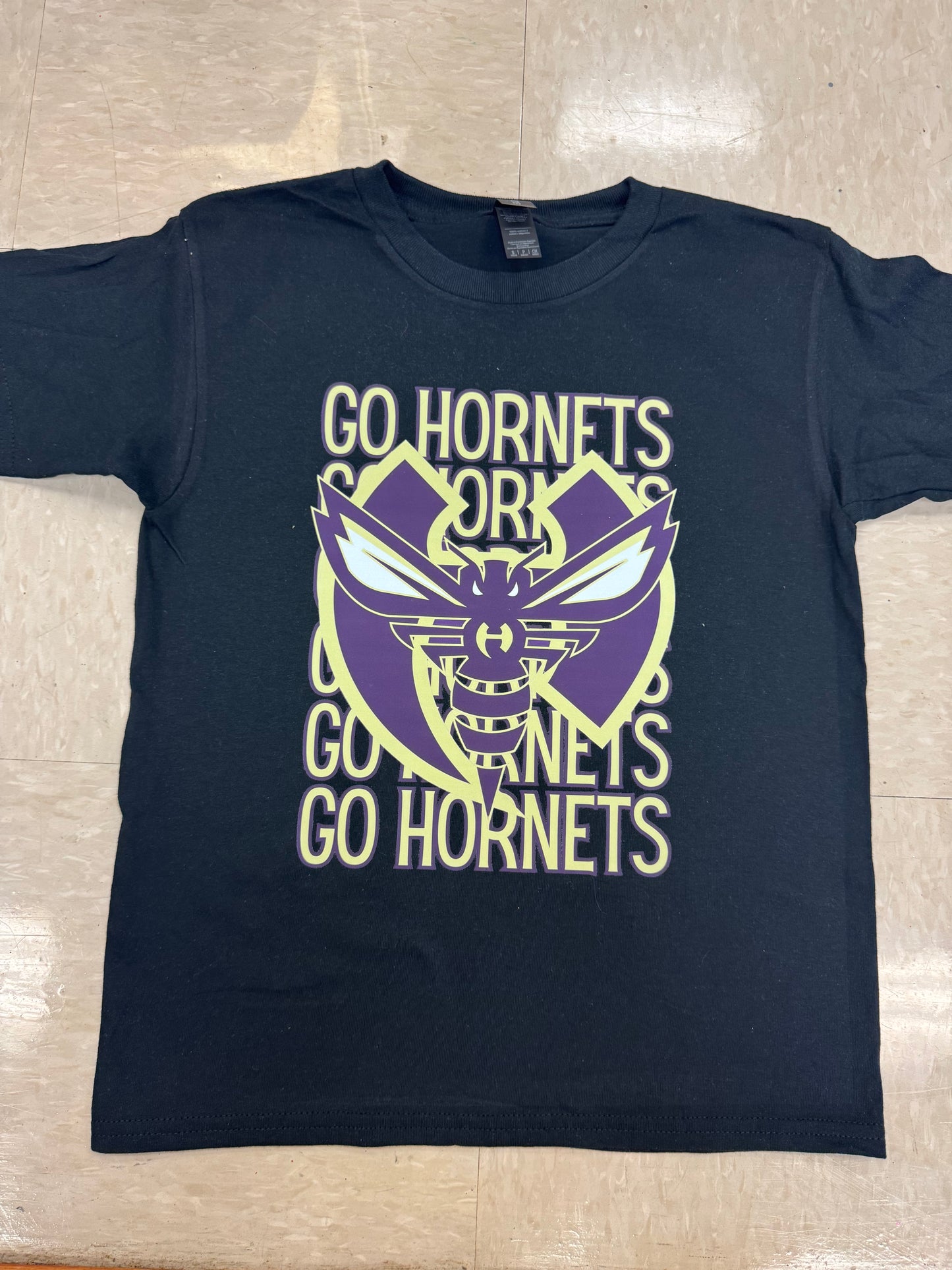 Go Hornets Stacked on black