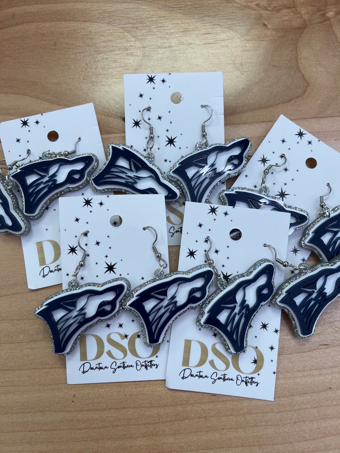 North Paulding Mascot Glitter Dangles