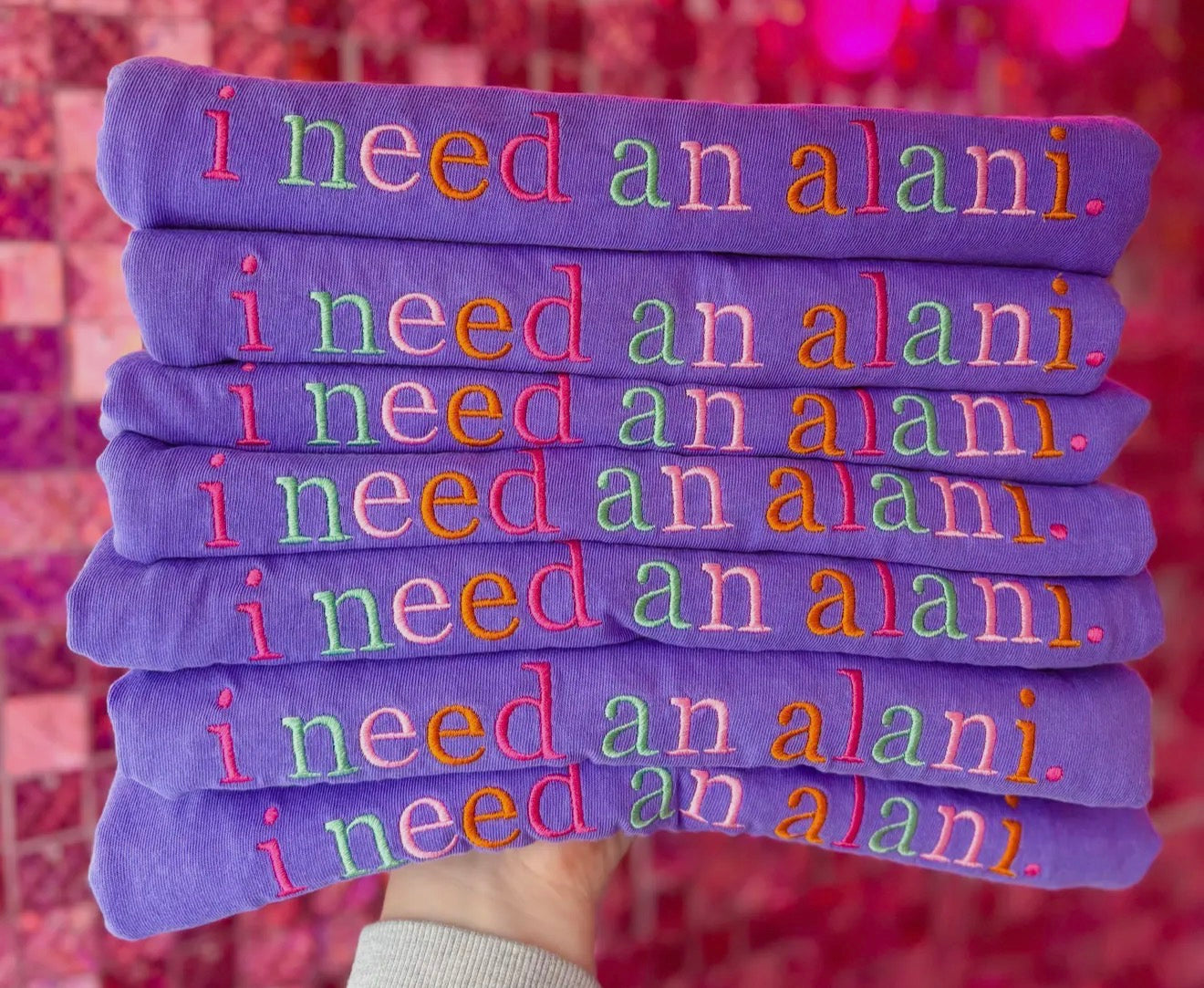 I need an alani embroidered cc short sleeve tee