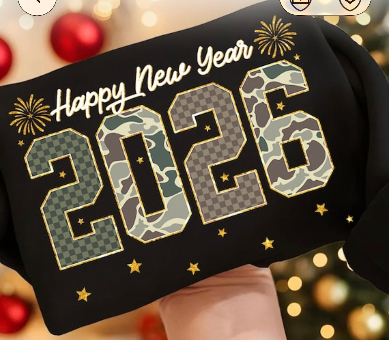 TSHIRT BAR- happy new year camo