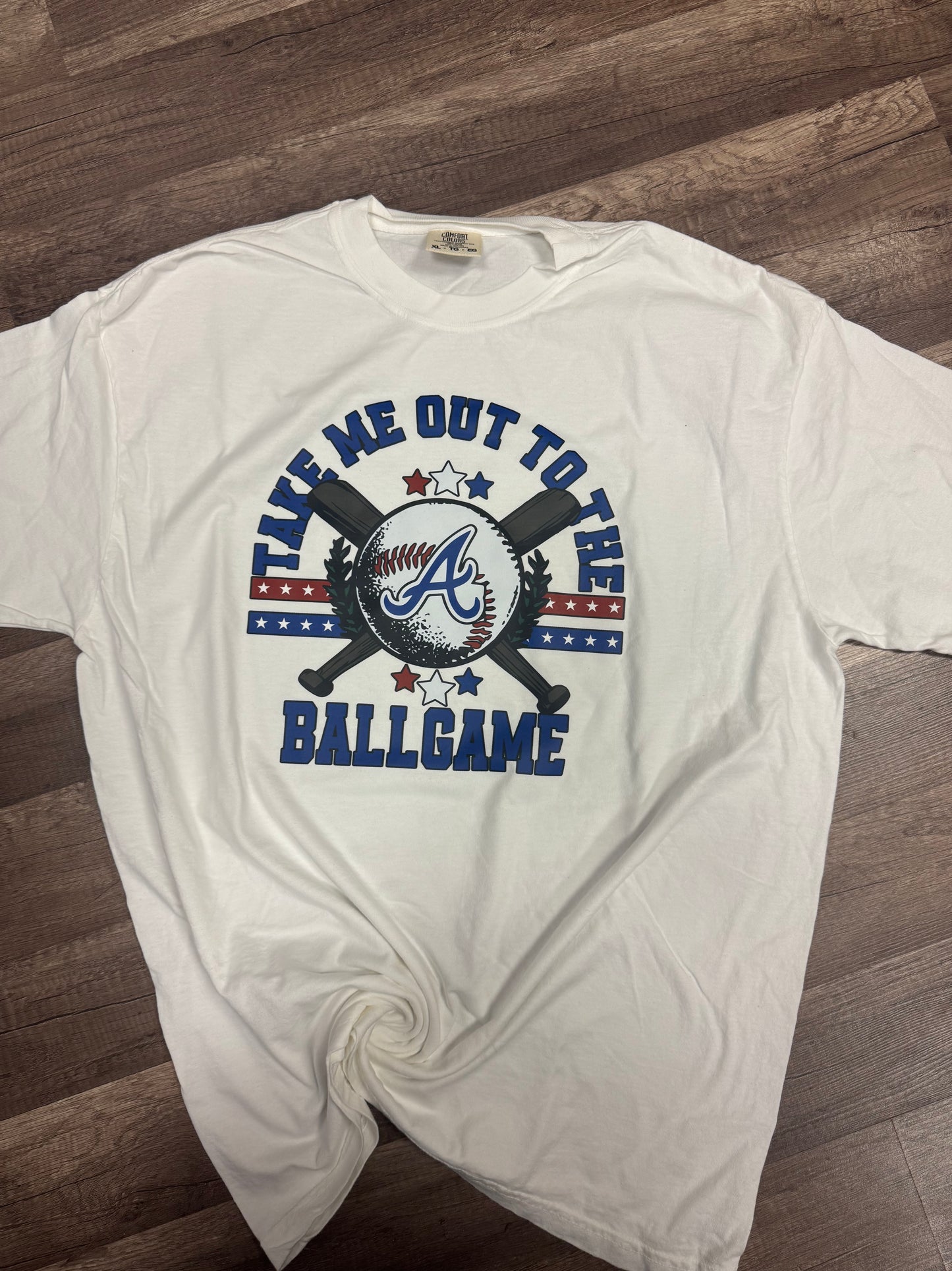 Take Me Out To The Ballgame Braves Tee