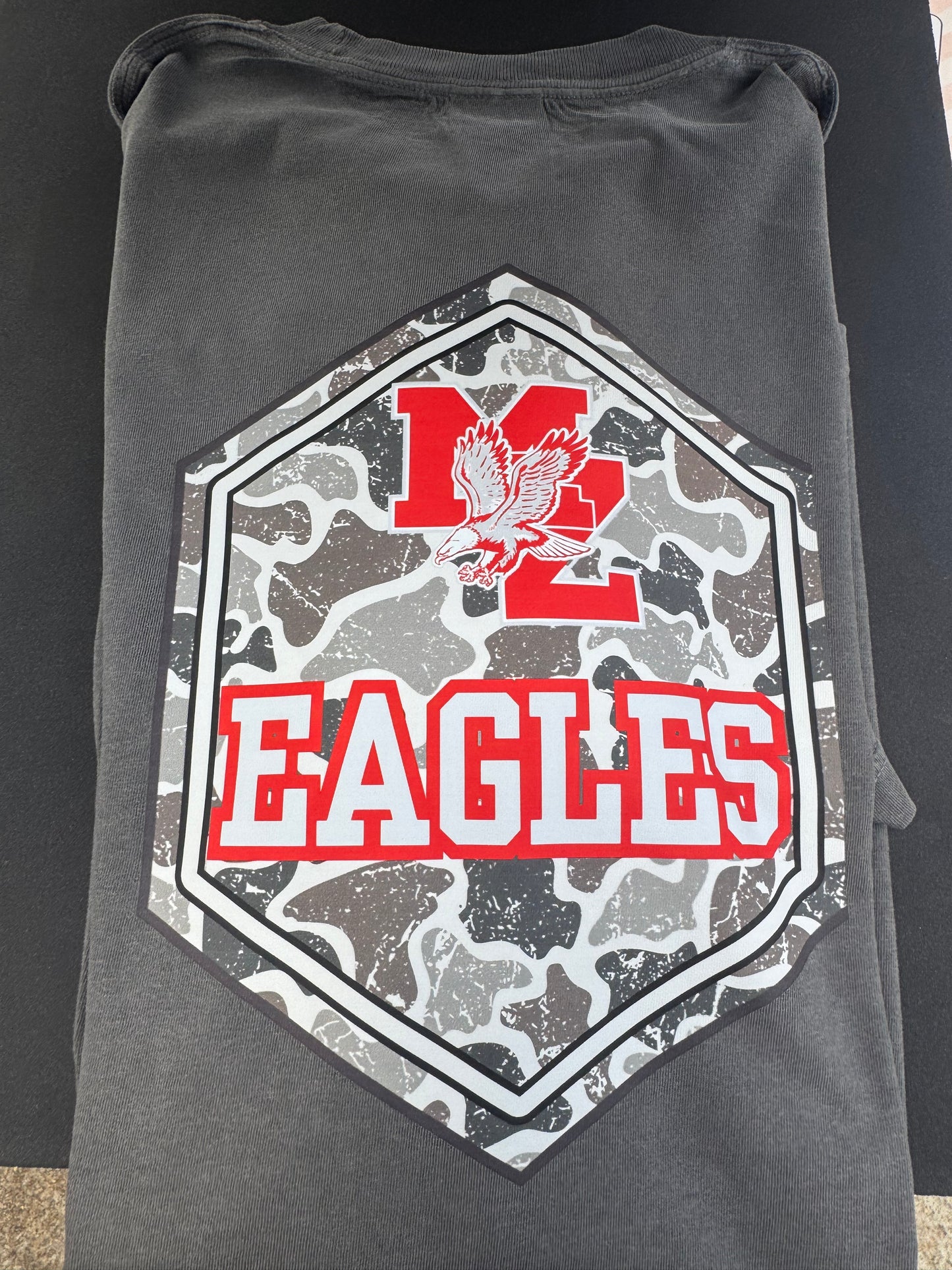 Mount Zion Eagles camo front/back