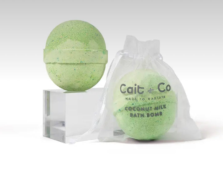 Emerald Coconut Milk Bath Bomb - Cait + Co