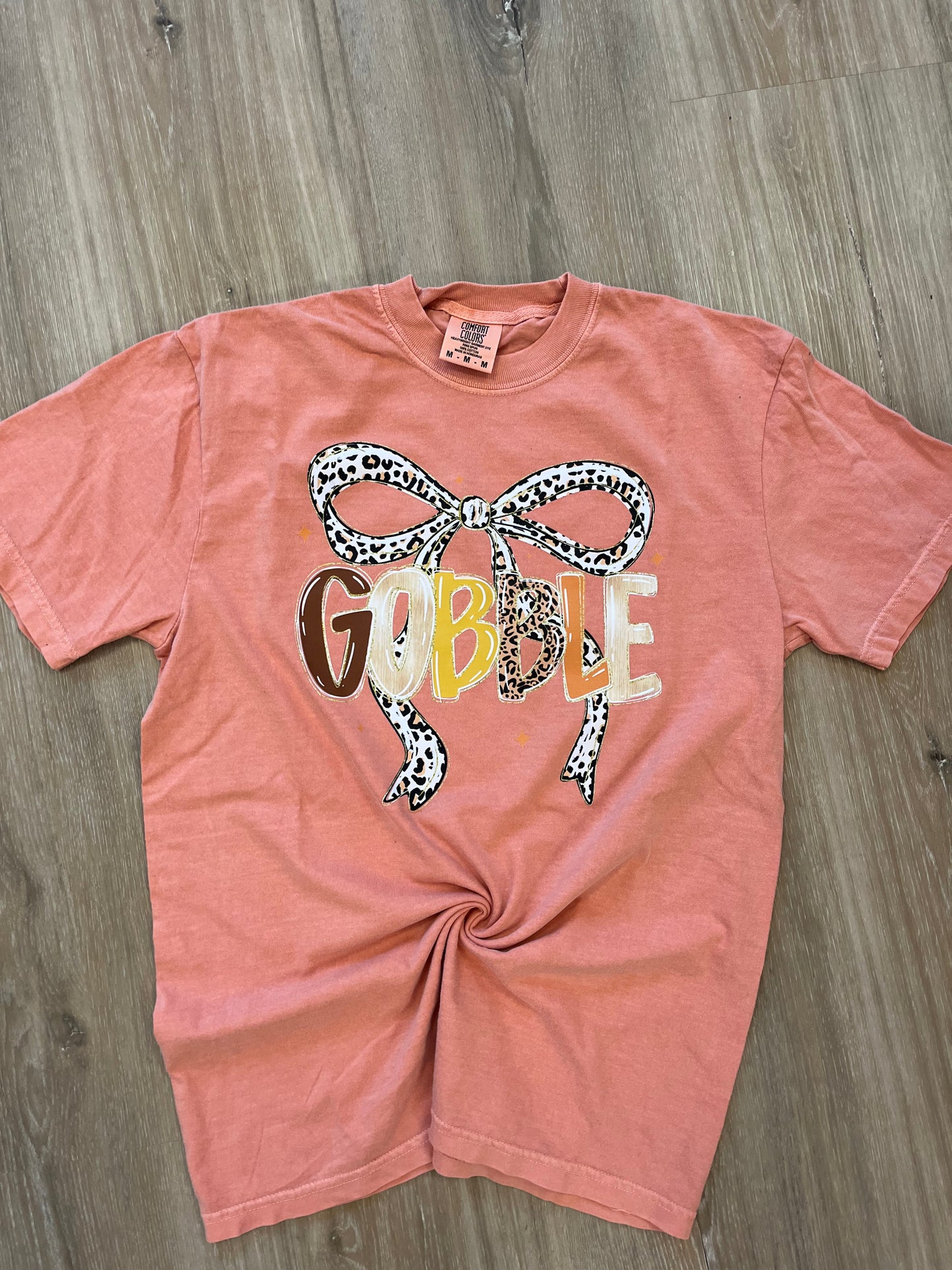 Leopard Gobble with Bow Tee/ Long Sleeve/ Sweatshirt