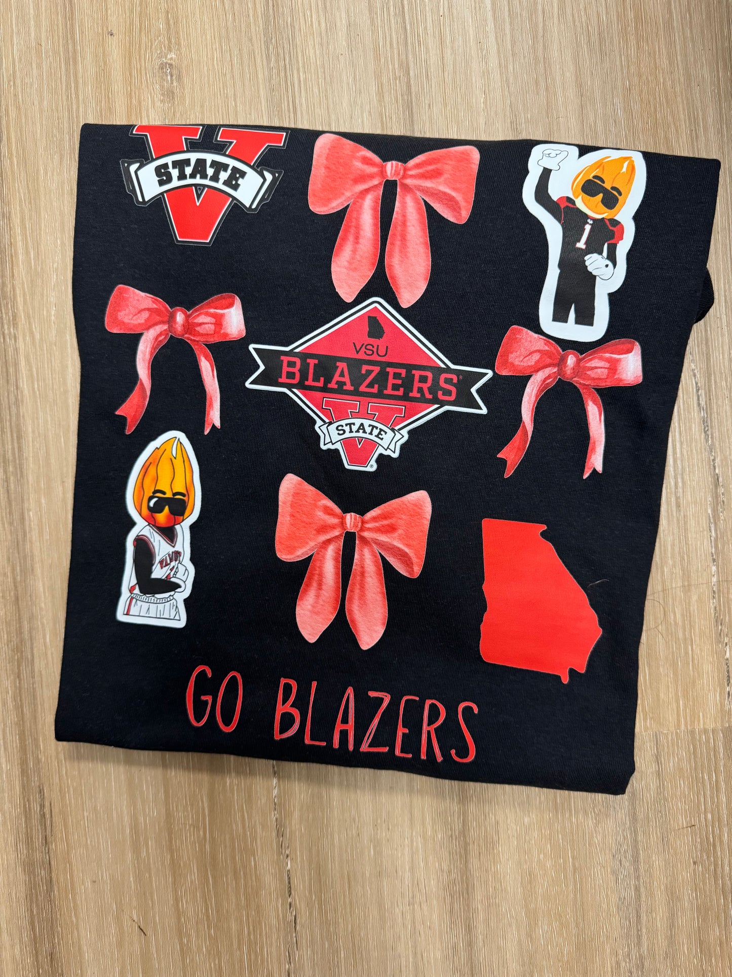 Valdosta State University Bow Collage Tee