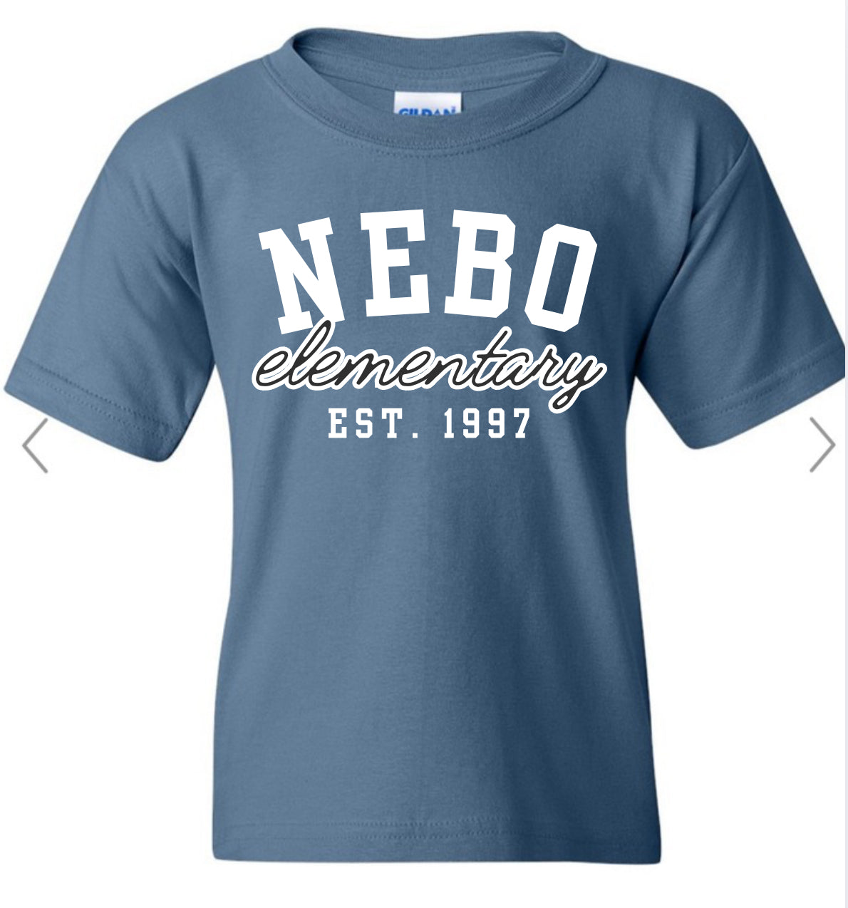 Nebo Elementary est 1997 on indigo blue