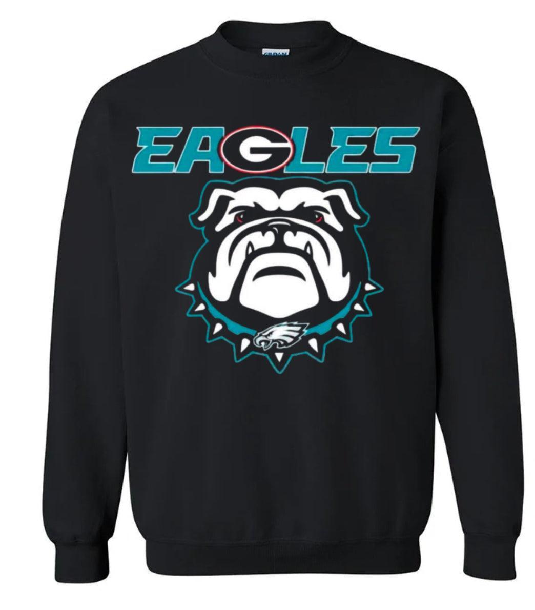 Eagles with Georgia bulldogs logo