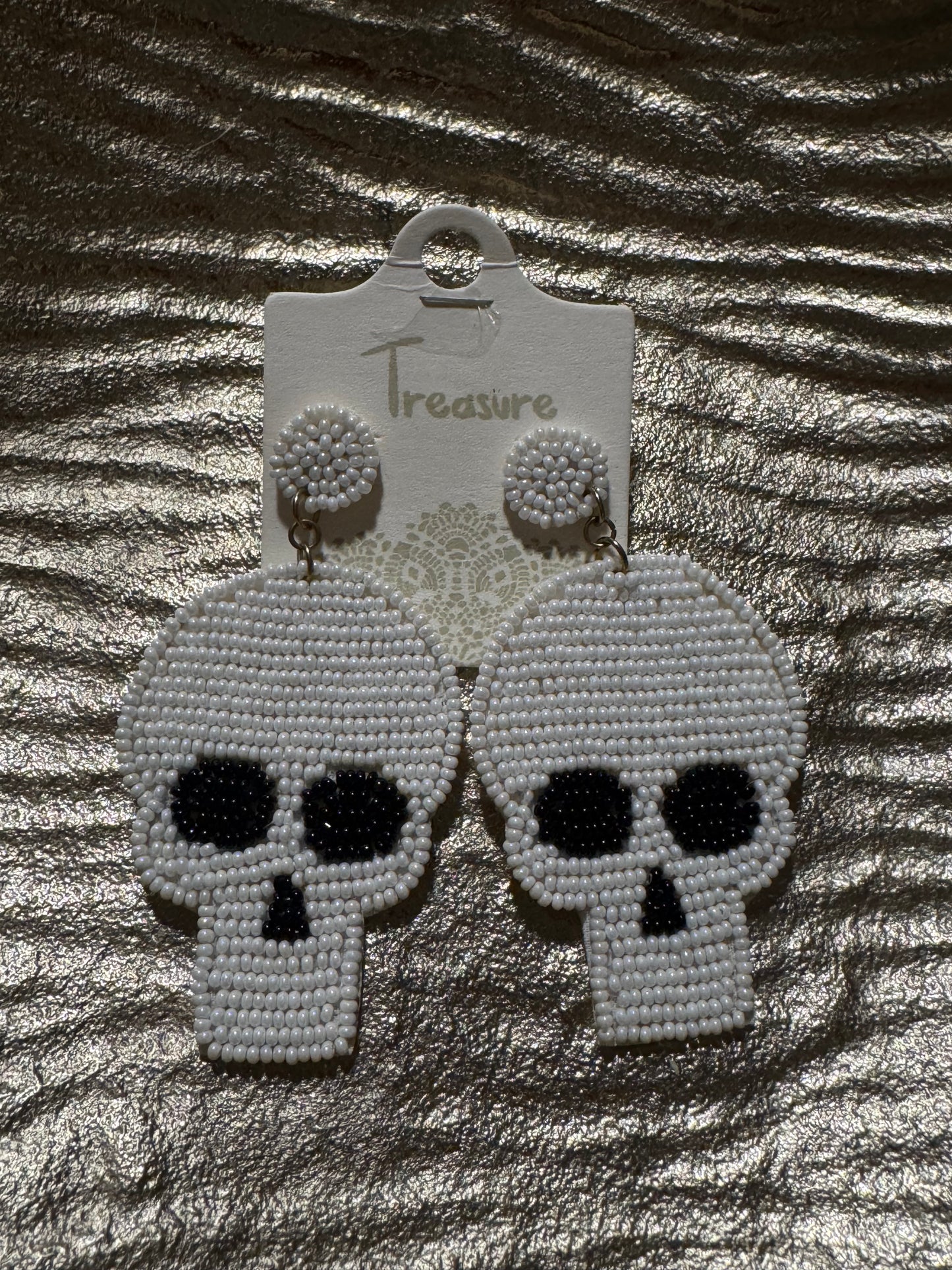 Skull Head beaded earrings