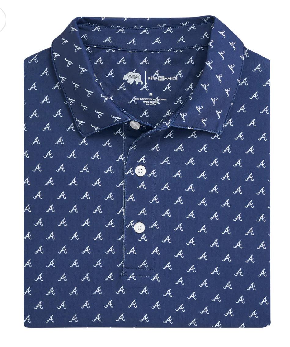 Atlanta Braves Printed Performance Polo