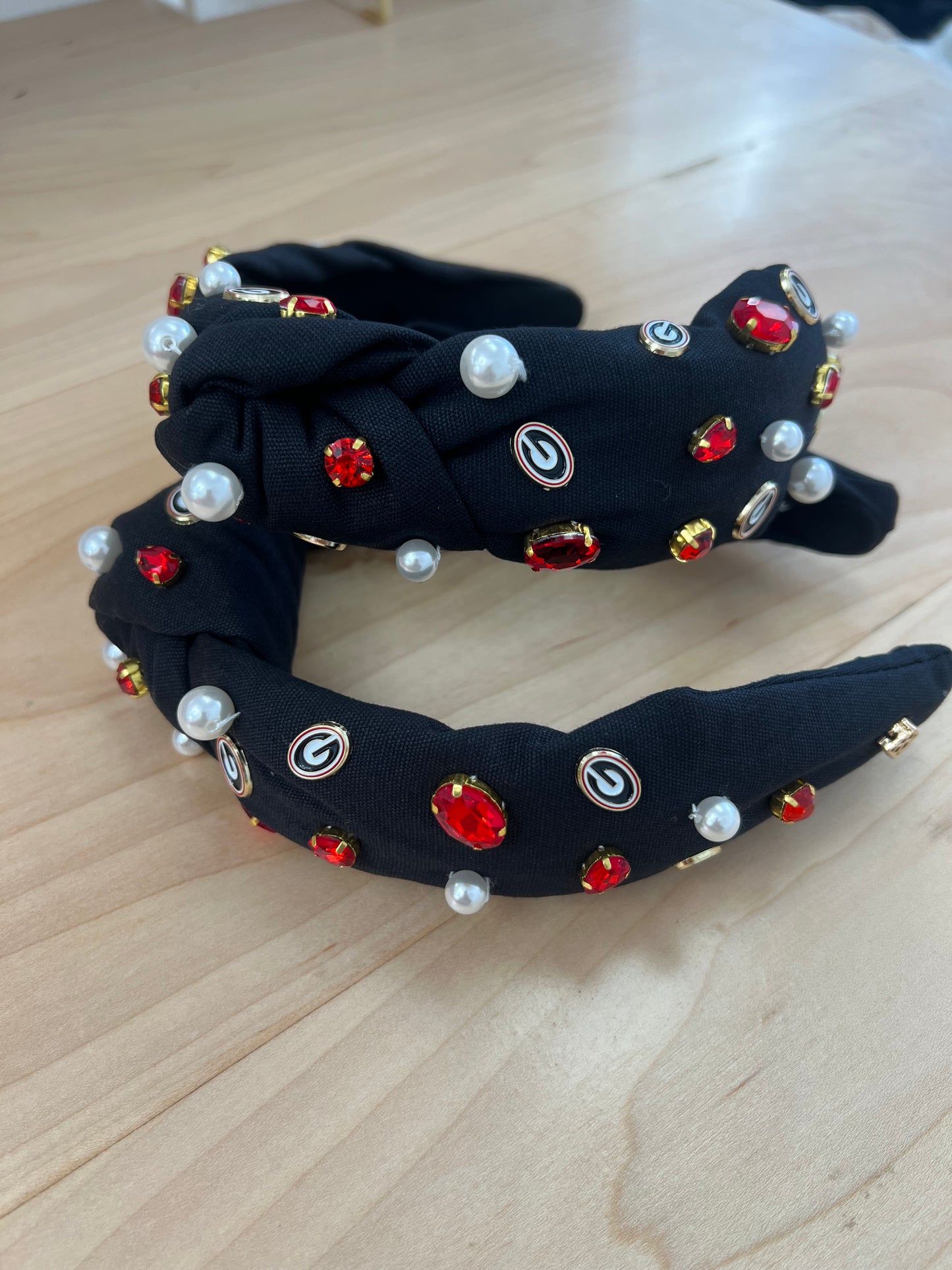Brianna Cannon Black Universy of Georgia Logo Headband