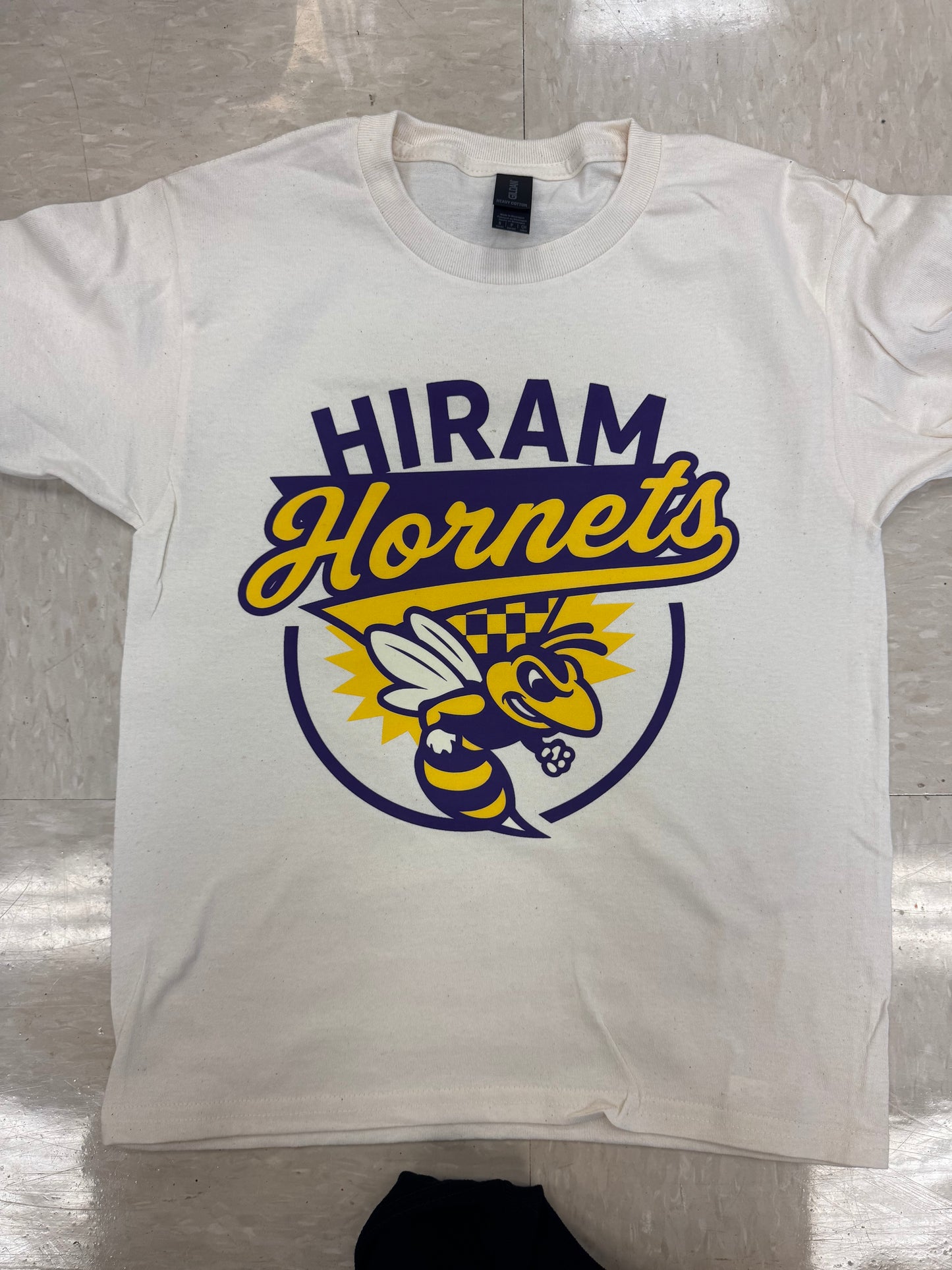 Hiram Hornets Circle Logo on Ivory