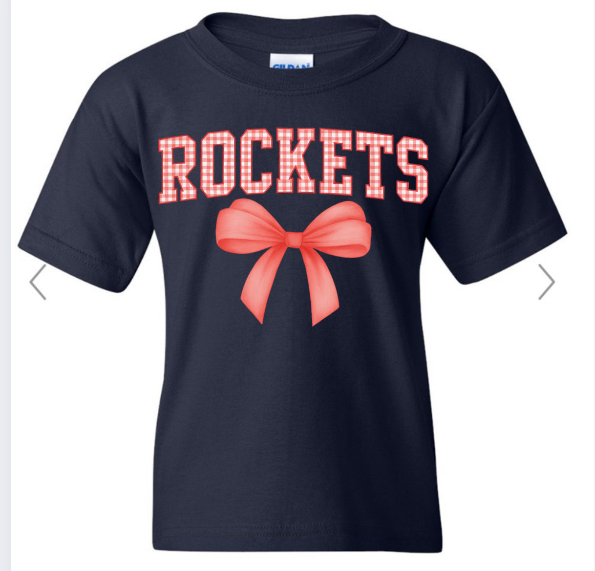 Rockets plaid with bow GILDAN