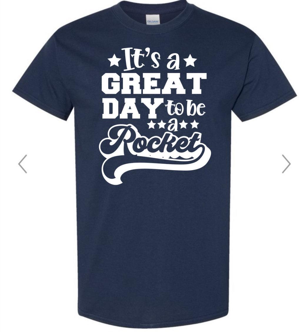 Its a great day to be a rocket Comfort Color Adult Short Sleeve Vaughan