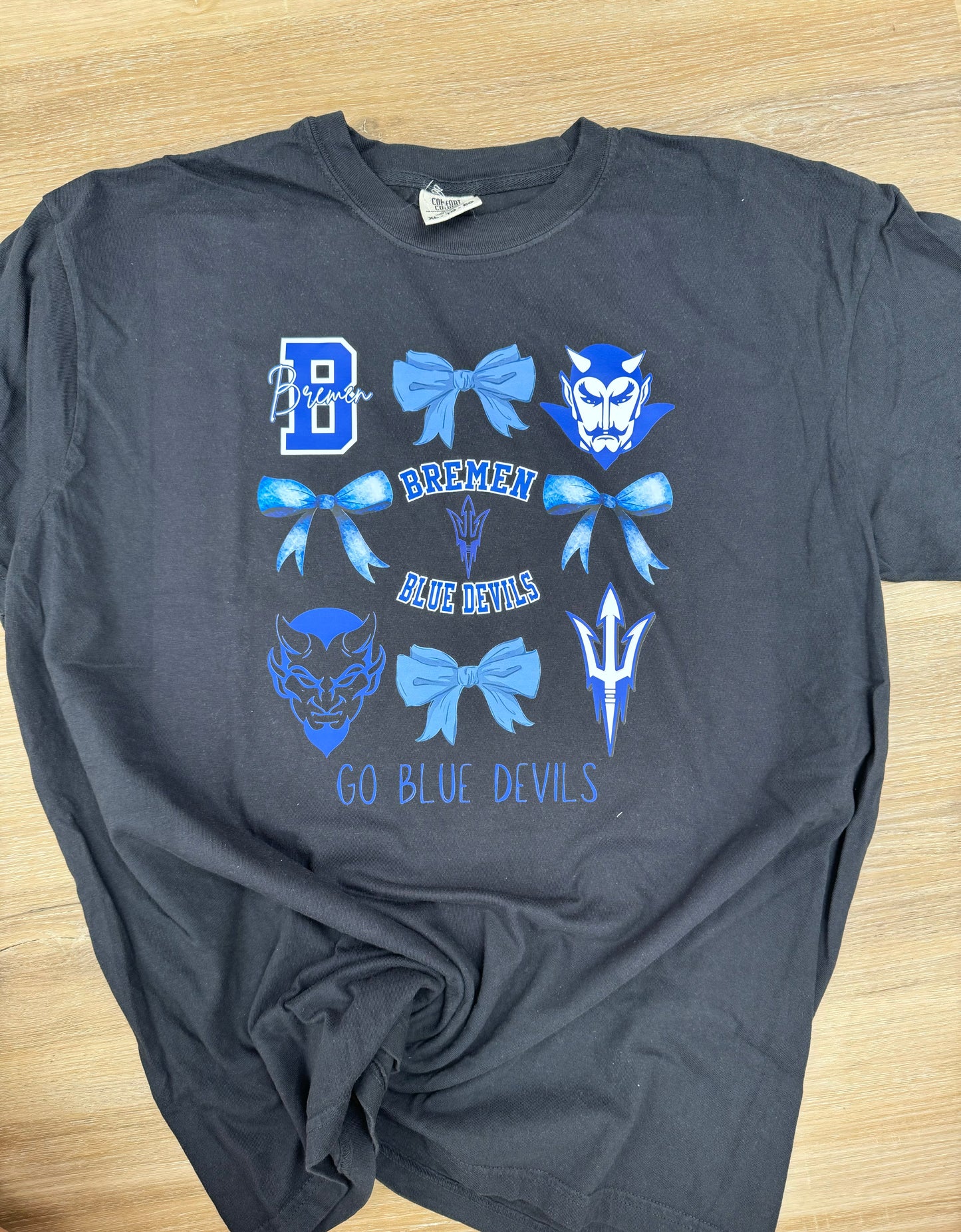 Bremen Blue Devils Bow Collage Tee