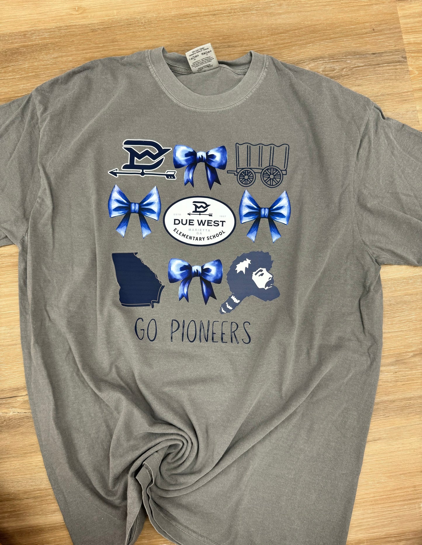 Due West Pioneers Bow Collage Tee