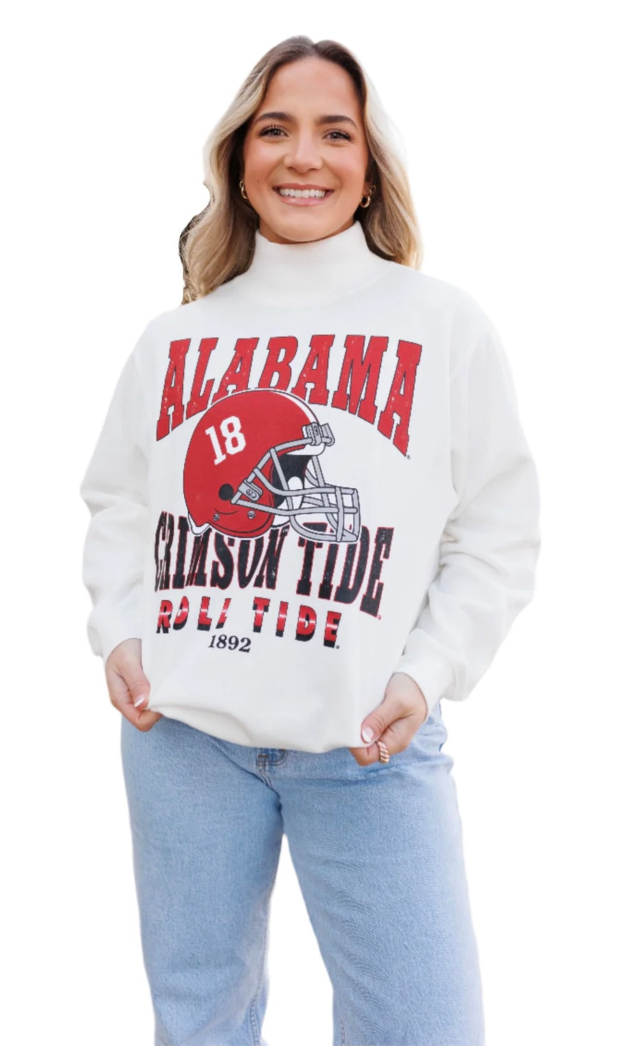 Alabama Murray Hippie Oversized Mockneck