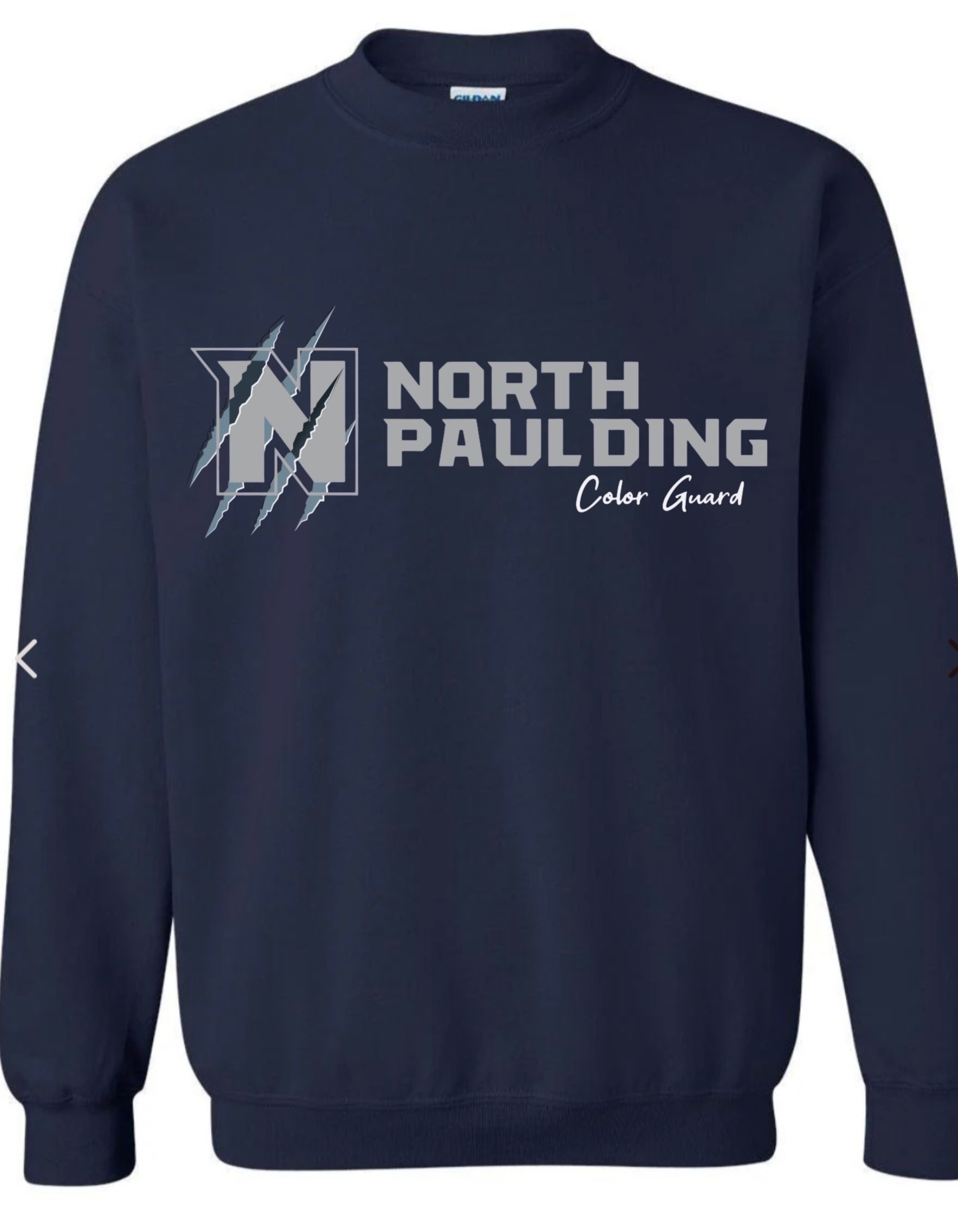 North Paulding Colorguard OG Logo on Navy