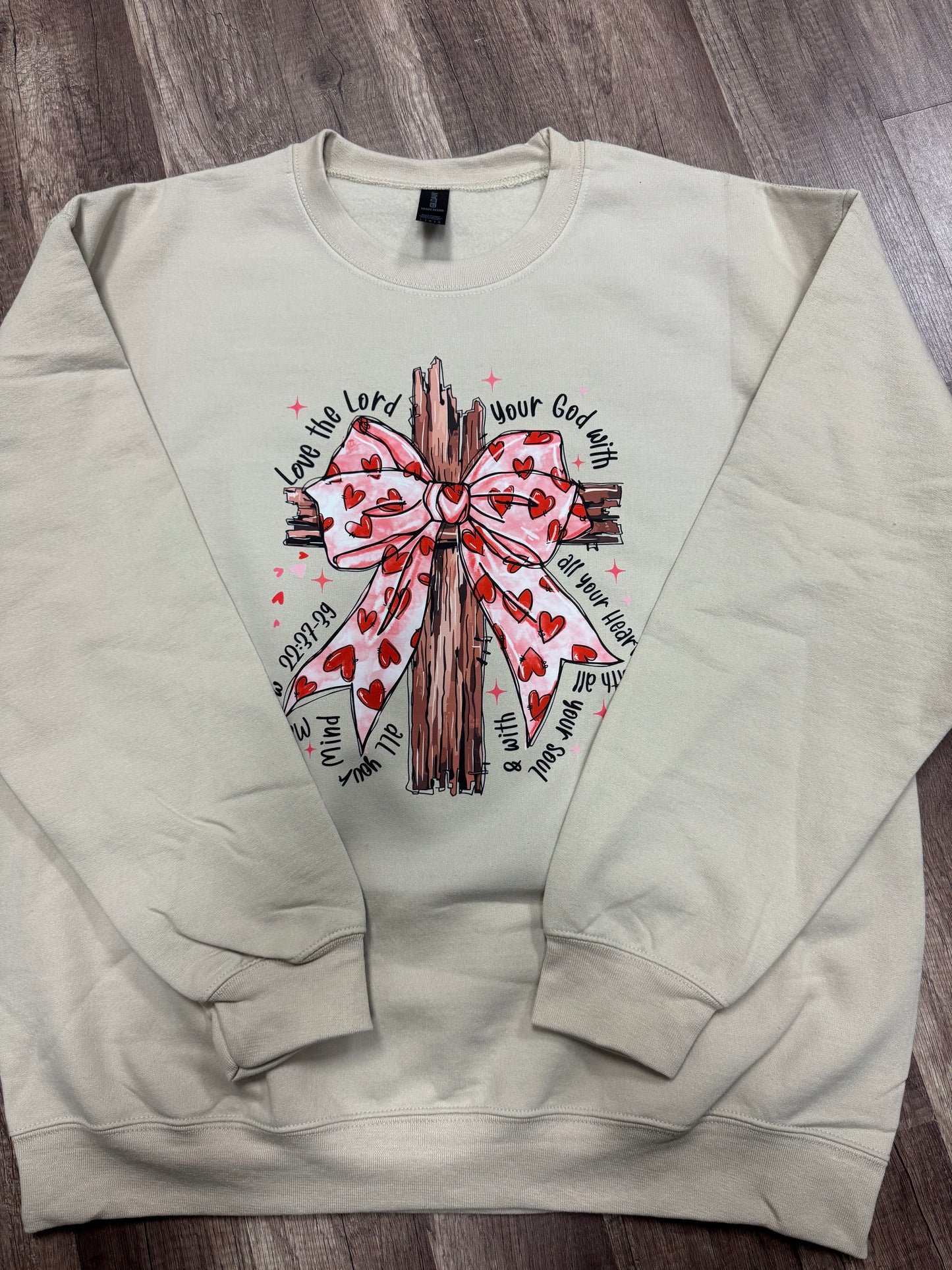 Love the Lord Cross Bow Sweatshirt