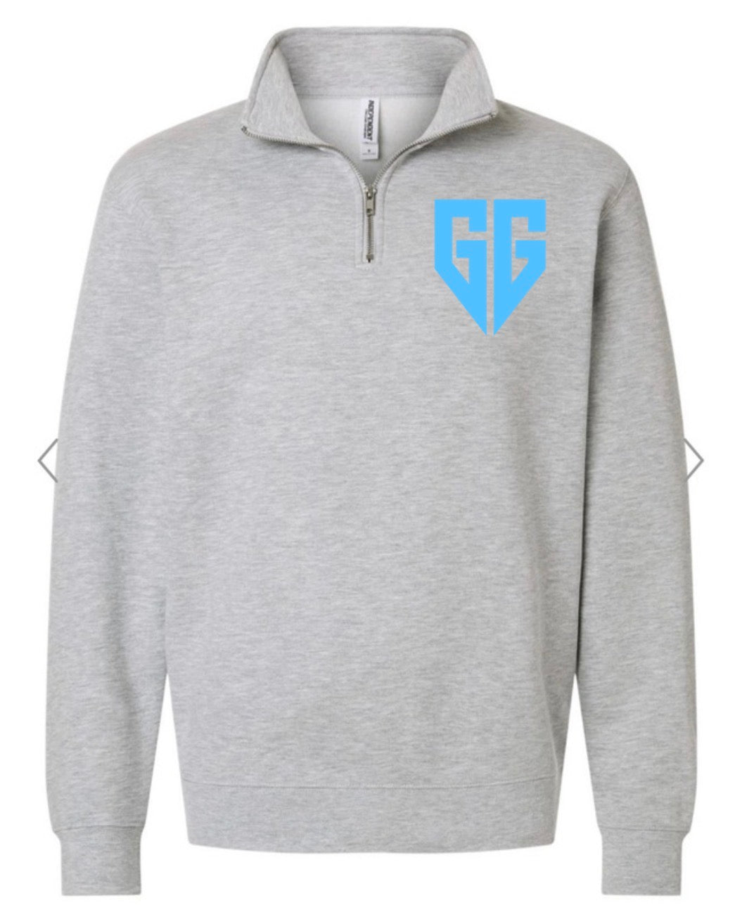 Georgia Generals logo on quarter zip grey