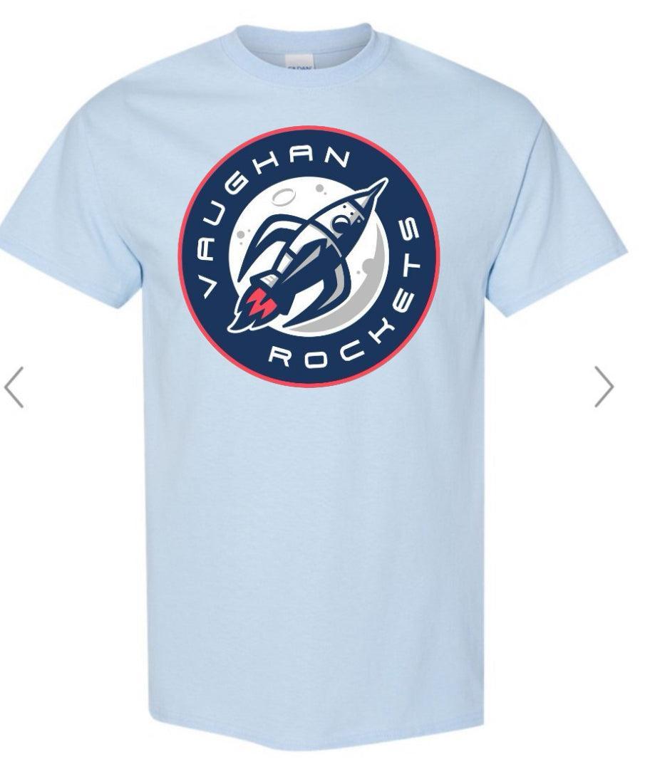 Vaughan Rockets Logo Light Blue GILDAN