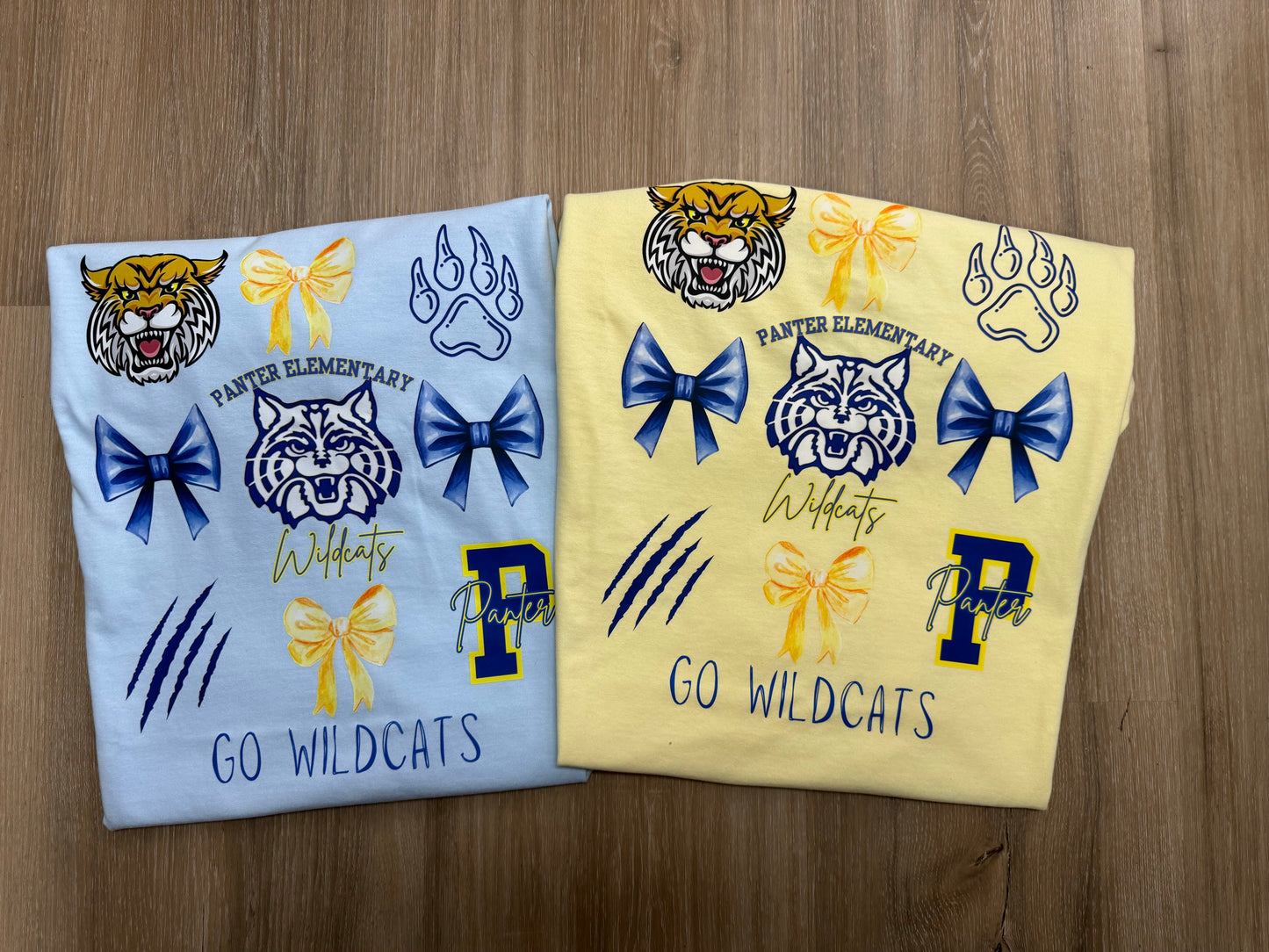 Panter Wildcats Bow Collage Tee