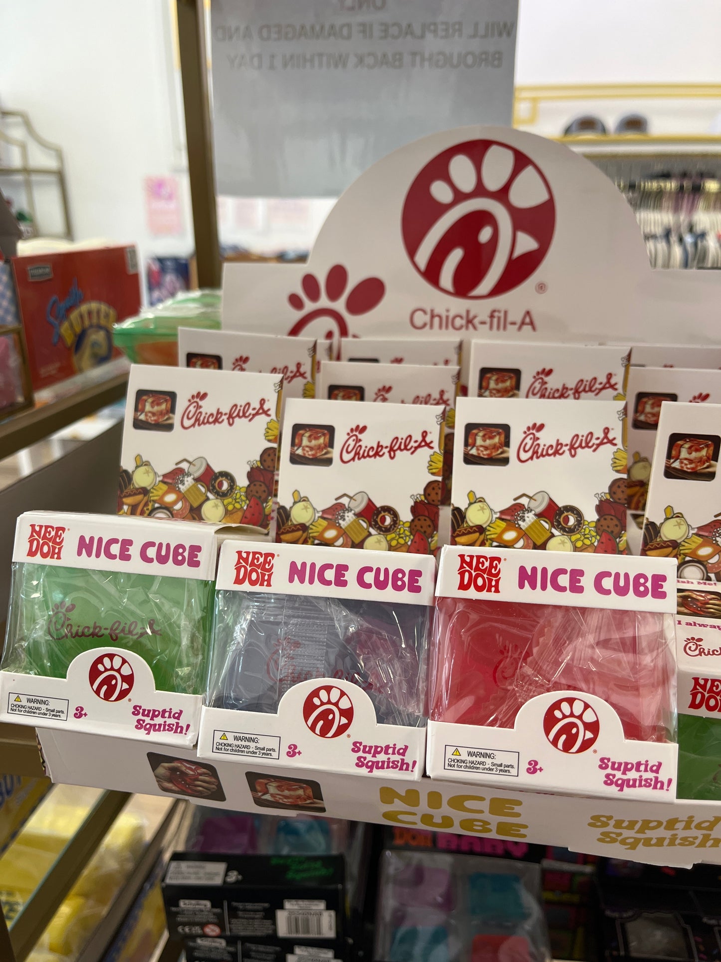 Chick-Fil-A Nice Cube Squishy Toy