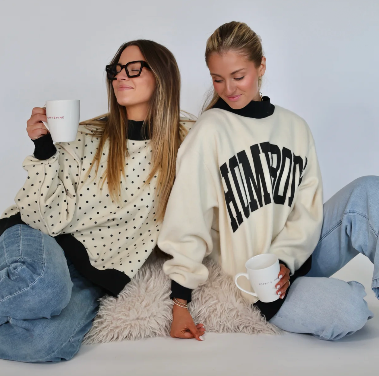 HOMEBODY Reversible Polka Dot Mockneck