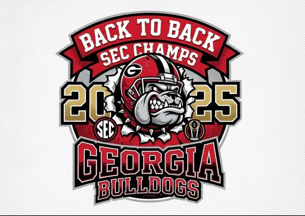 TSHIRT BAR- back to back sec champs Georgia bulldogs 2025