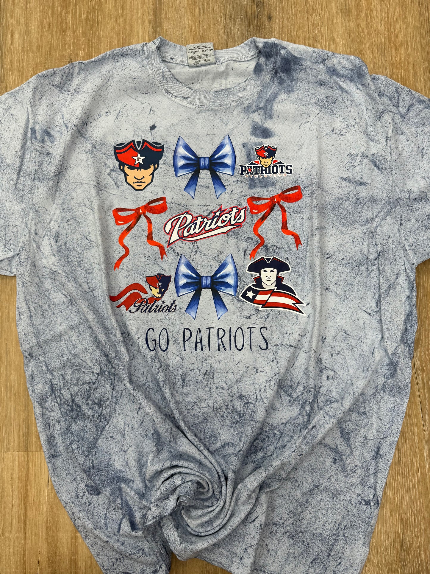 Paulding Co Patriots Colorblast Bow Collage Tee