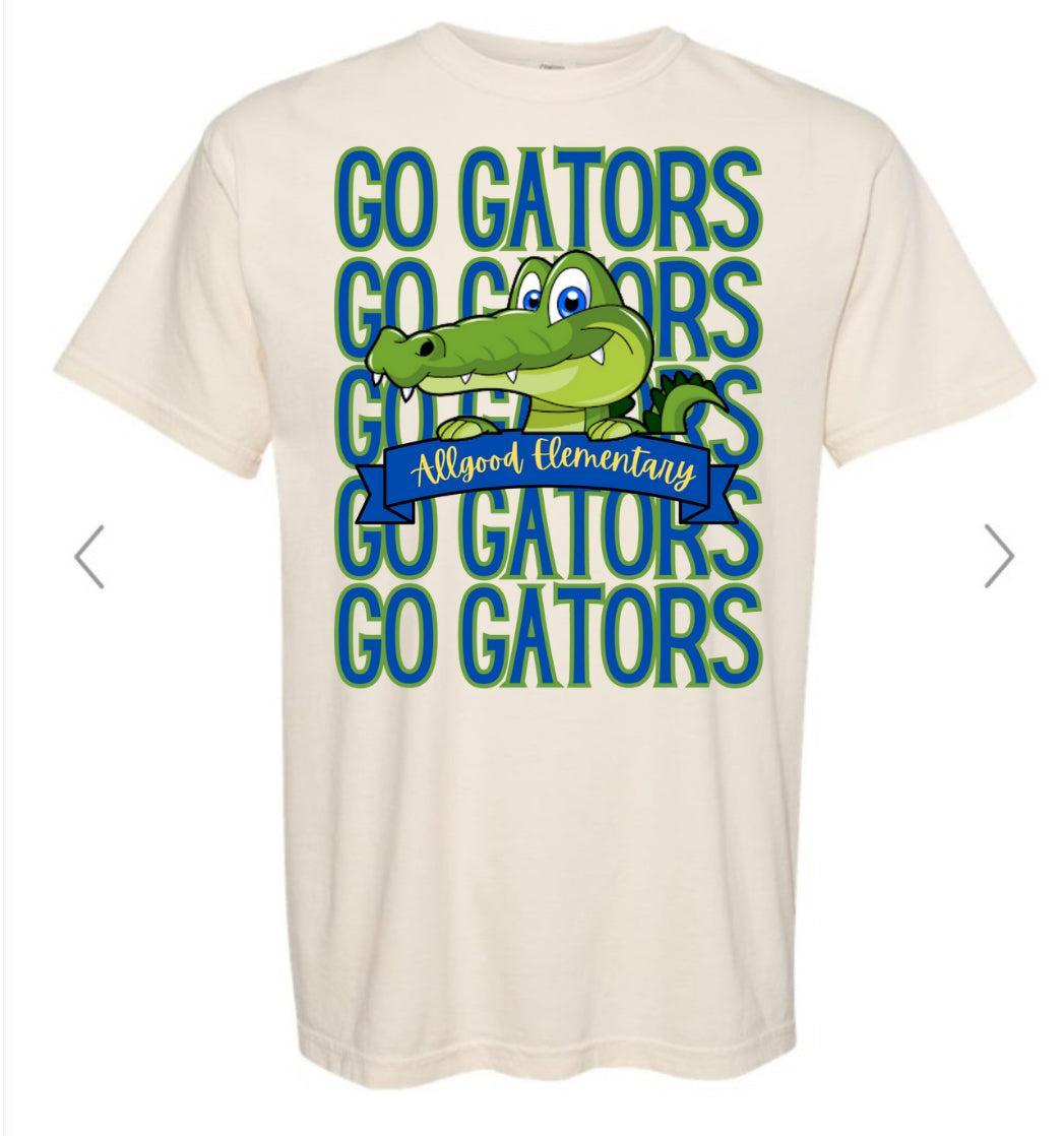 Allgood Gators Mascot Stacked Tee