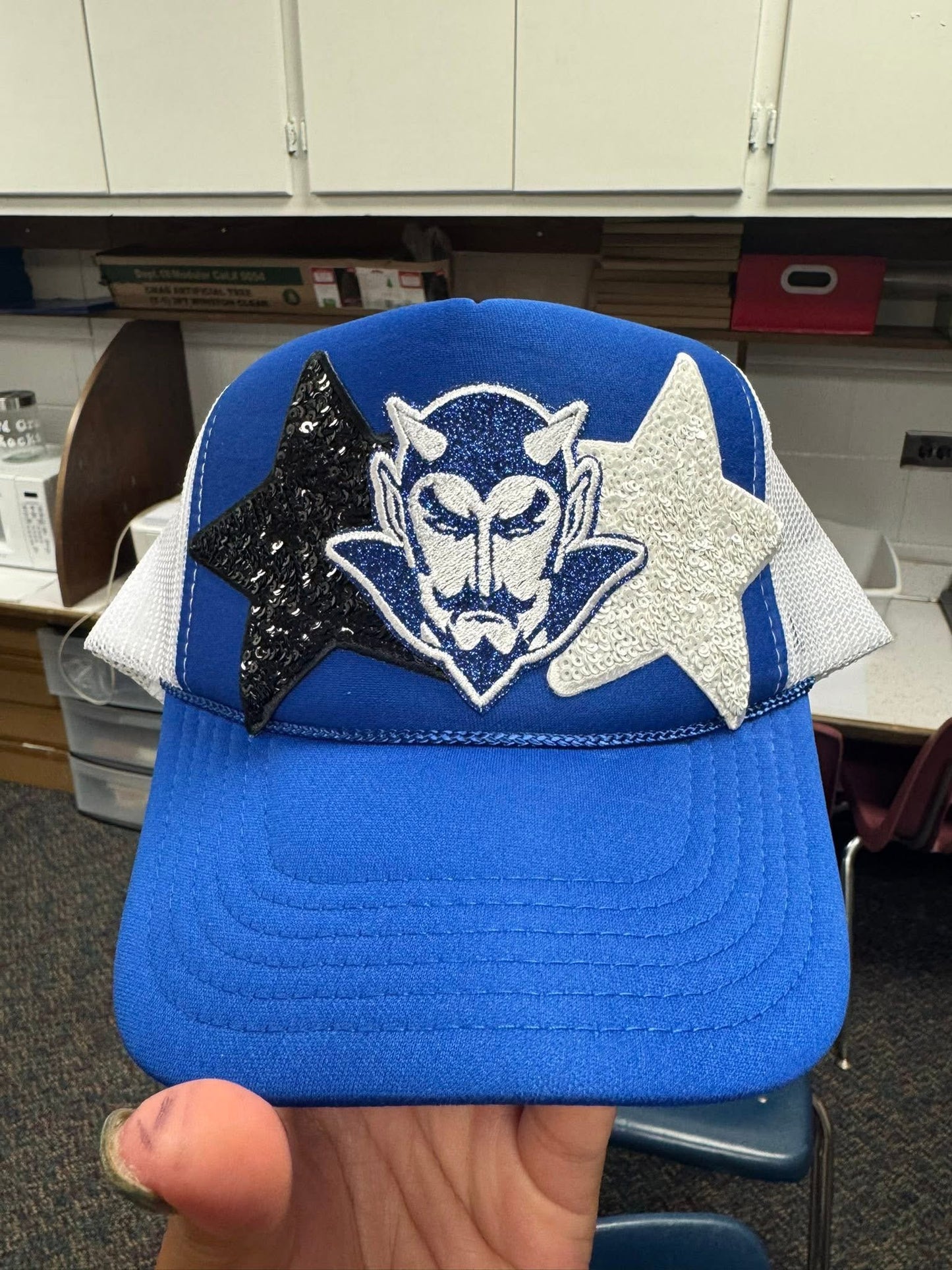 Bremen blue devils with stars trucker foam