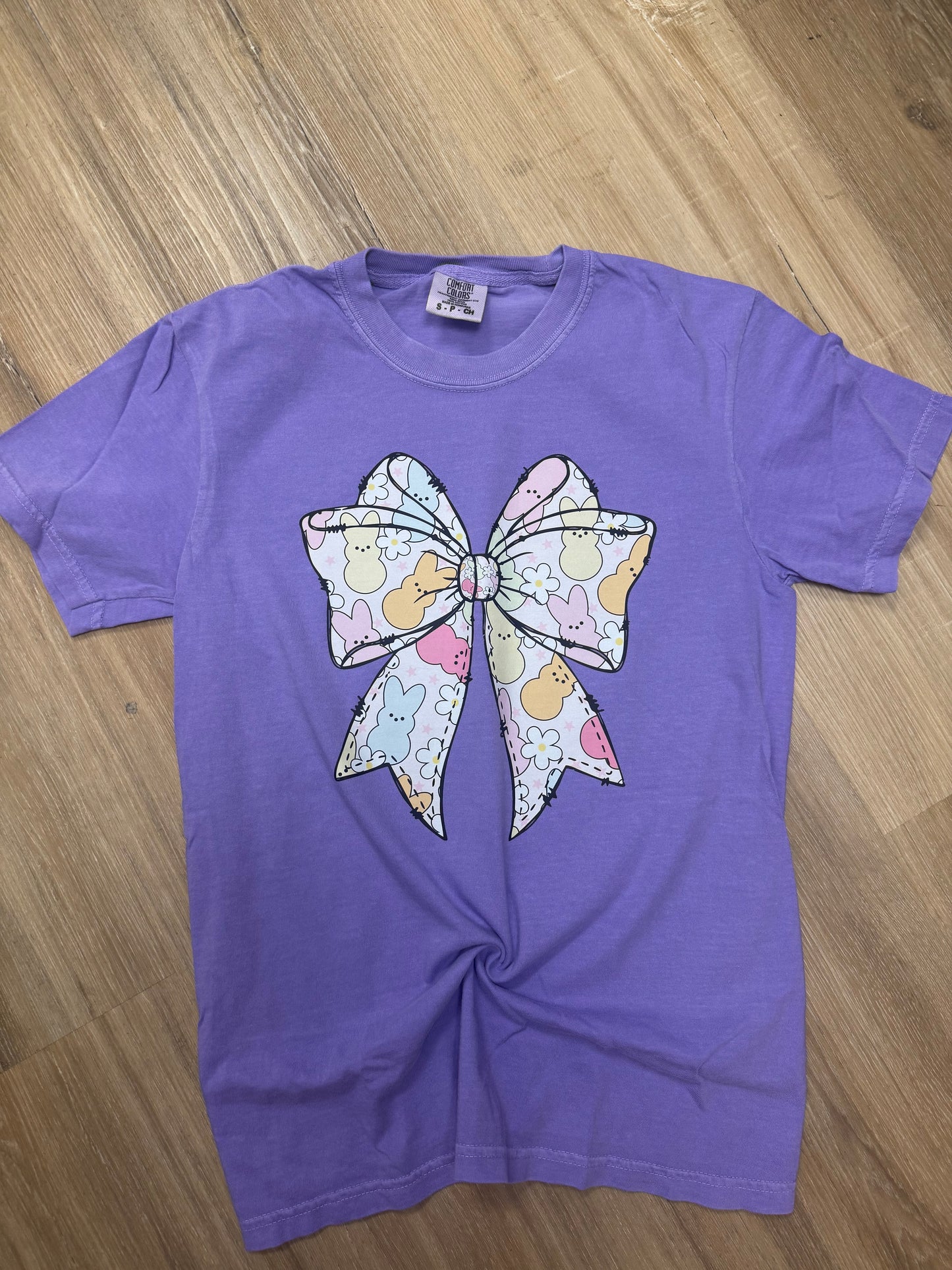 Easter Peeps Big Bow Tee