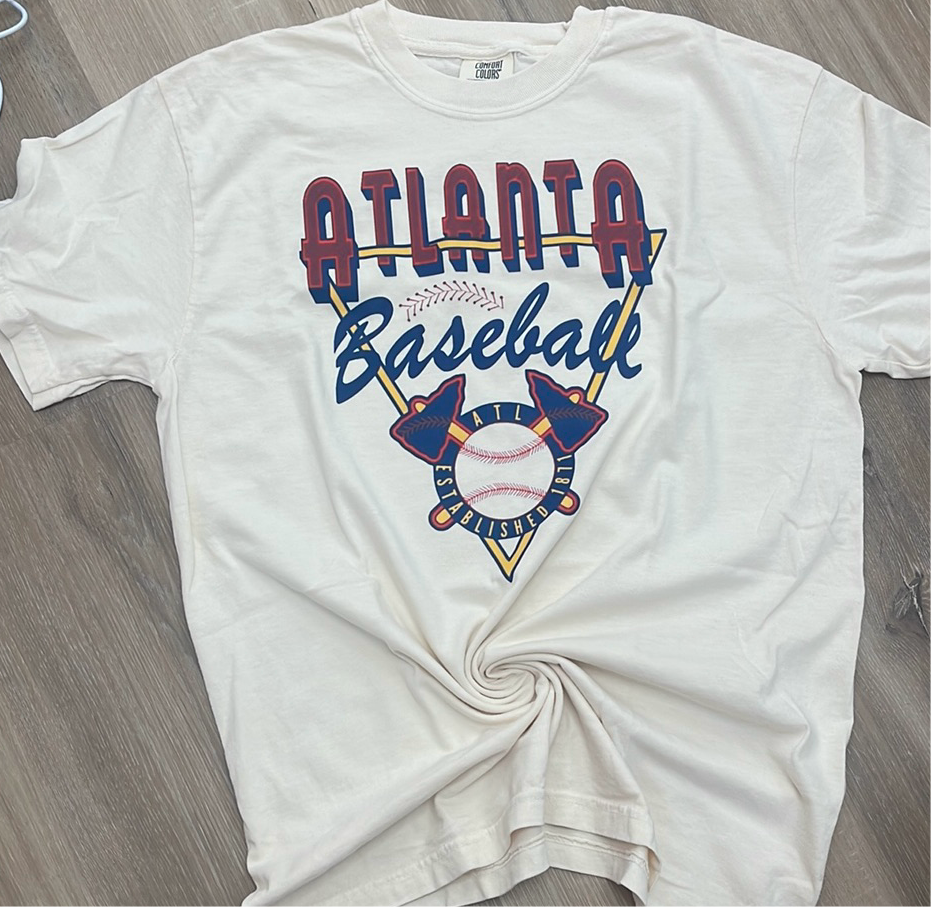 Atl Baseball Retro CC Tee