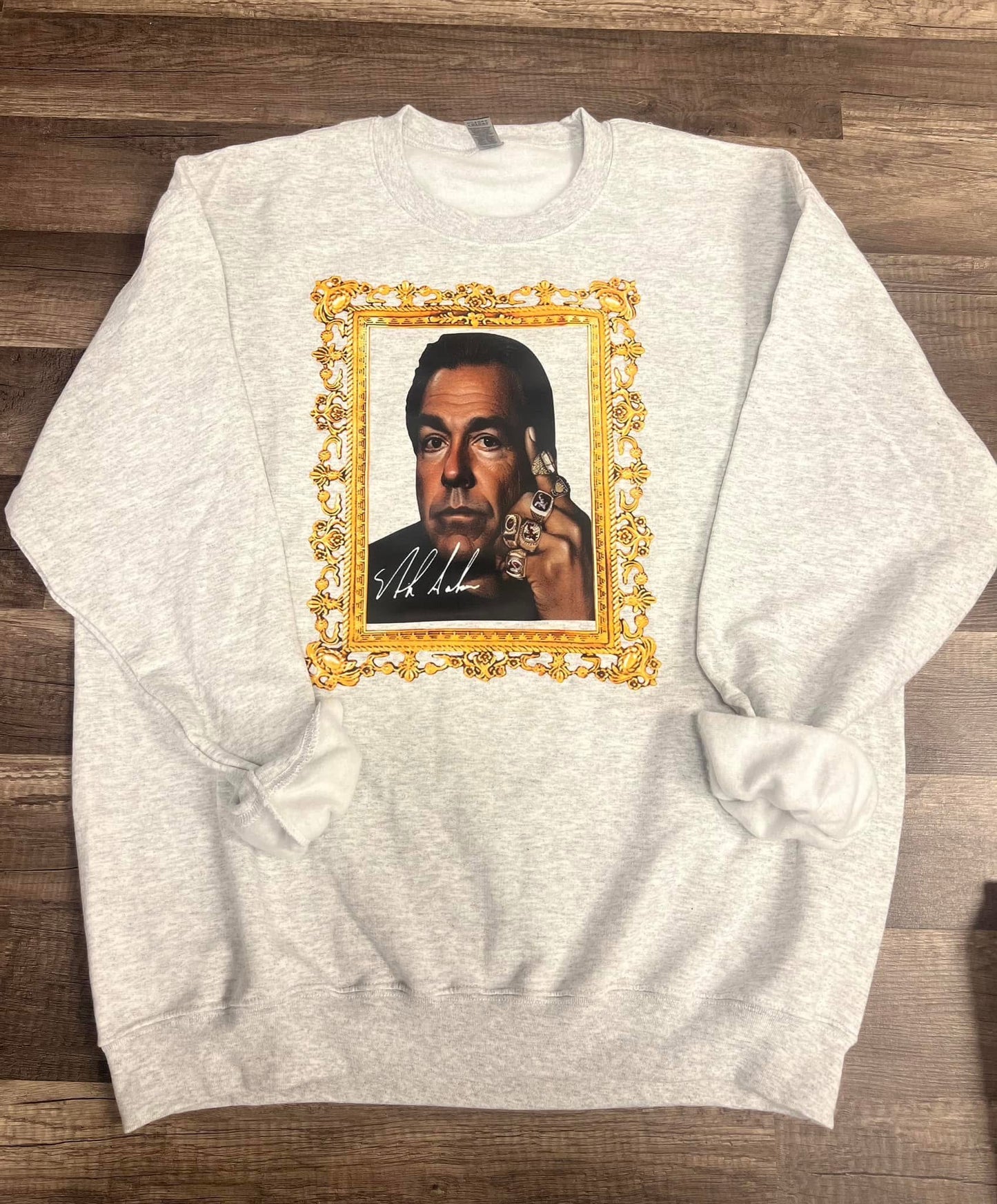 Nick Saban Gold Frame